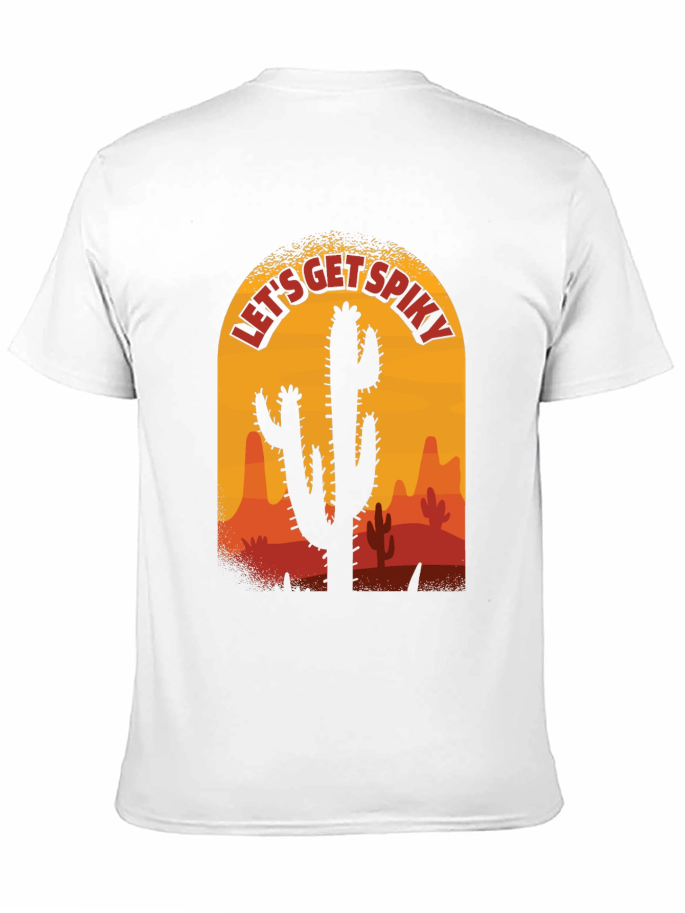 Black Let's Get Spiky Cactus T-Shirt view 11