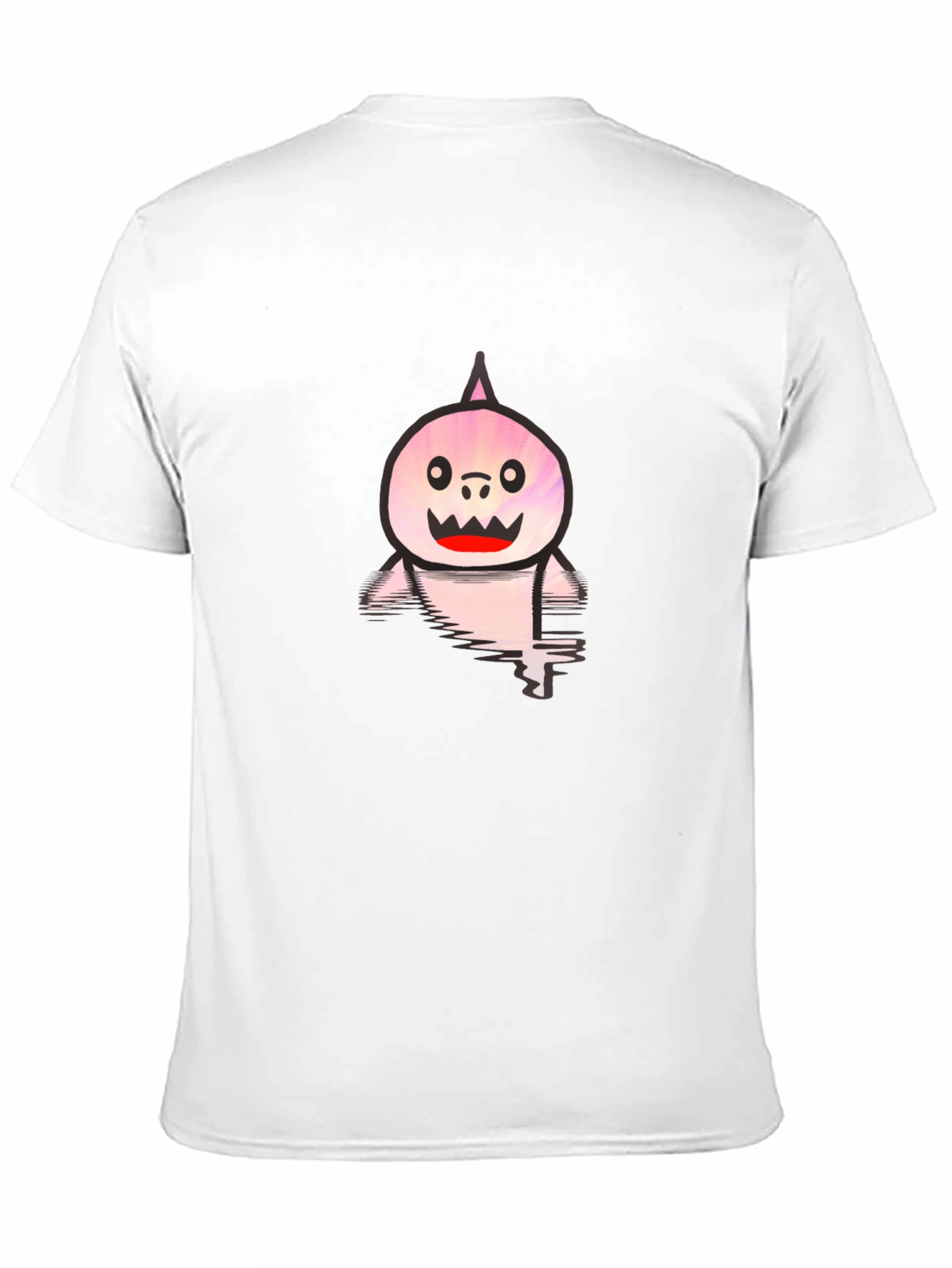 Black Shark Cartoon Graphic Tee - Casual Comfort view 11