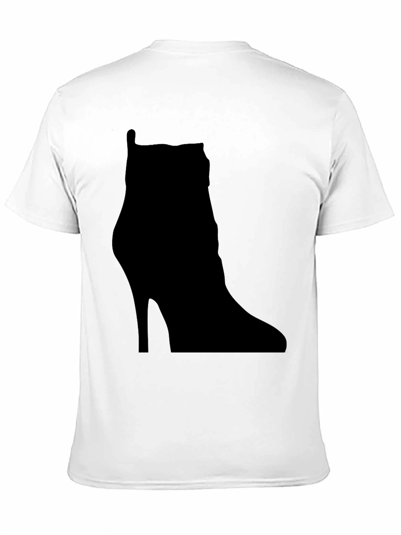 Black High Heel Boot Silhouette T-Shirt view 11