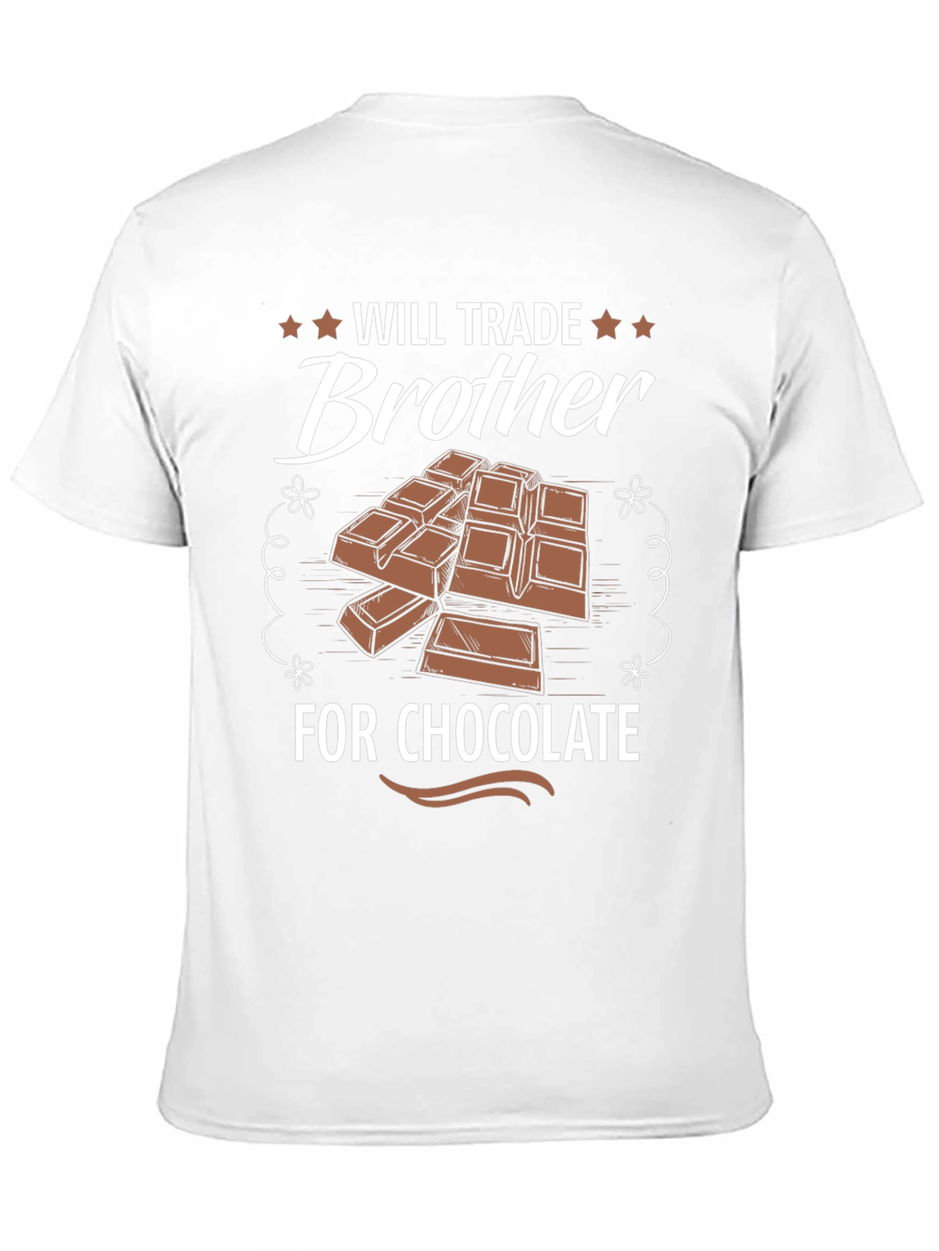 Black Will Trade Brother for Chocolate Funny T-Shirt view 11