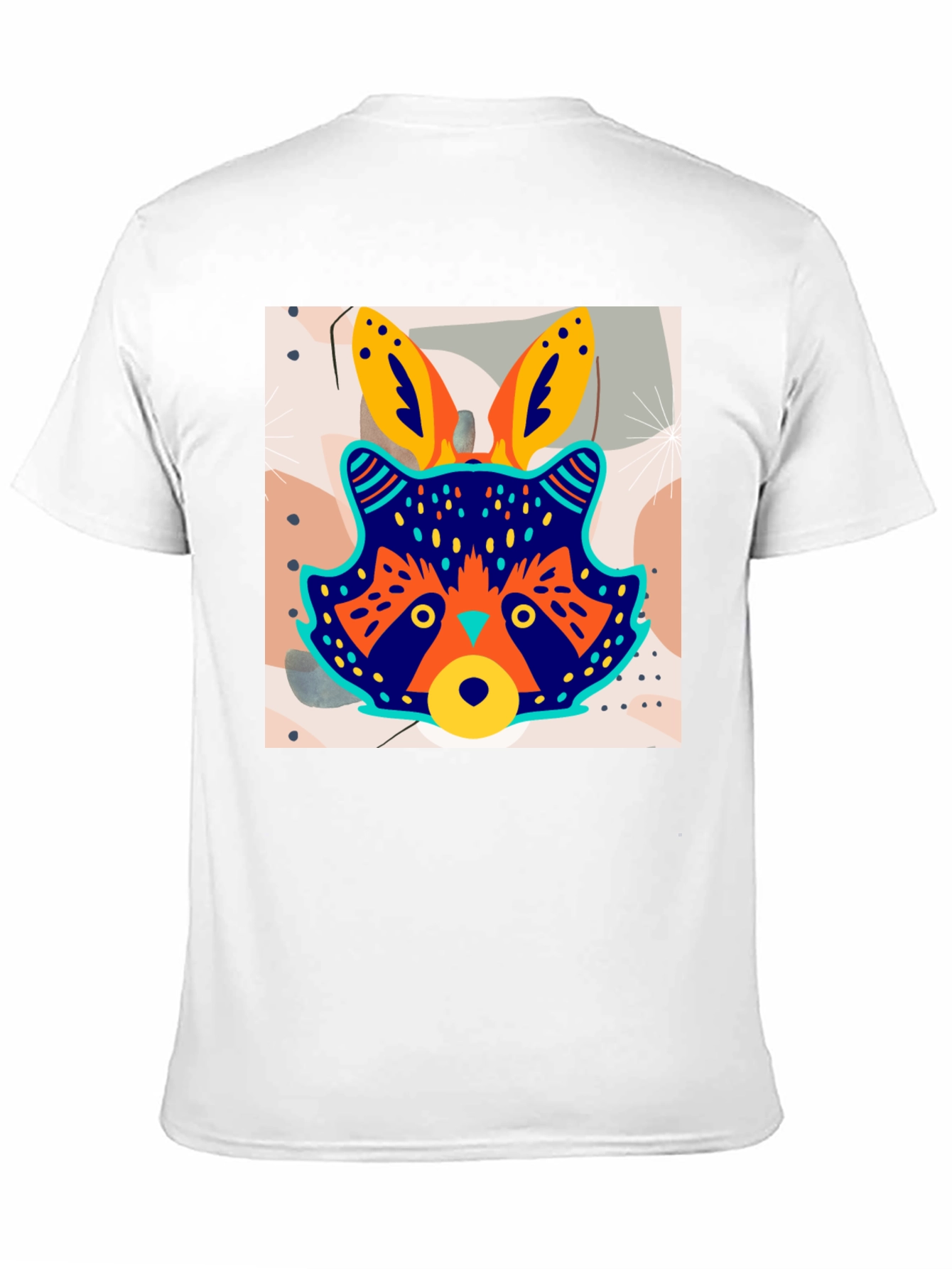 Black Funky Raccoon Graphic Tee - Stylish Men's Black T-Shirt view 11