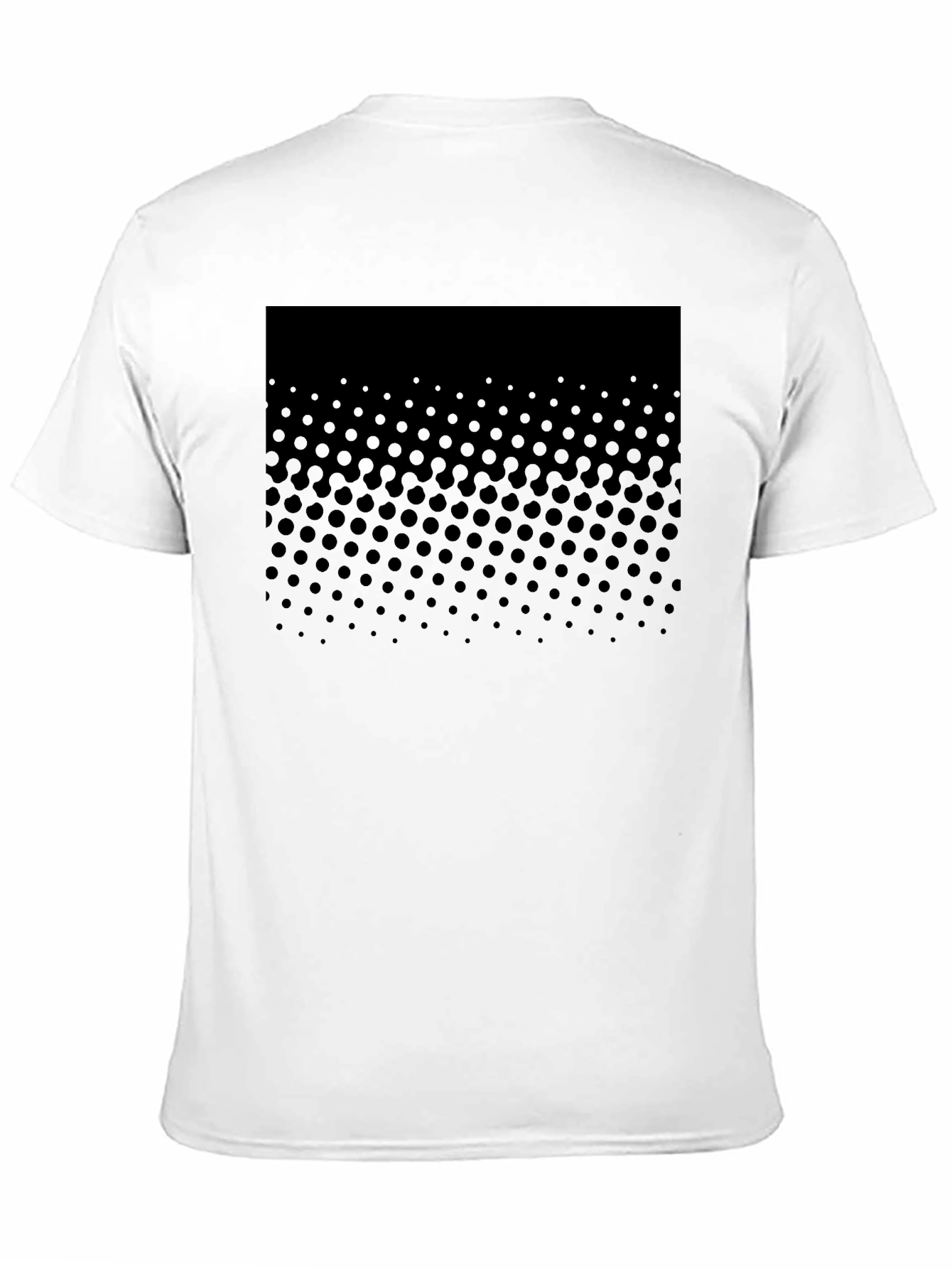 Black Modern Black Dotted Graphic Tee view 11