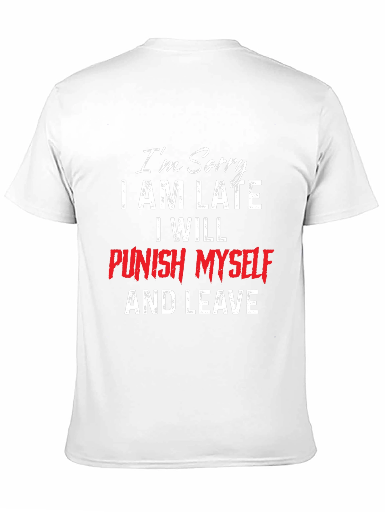 Black Funny "I'm Sorry" T-Shirt view 11