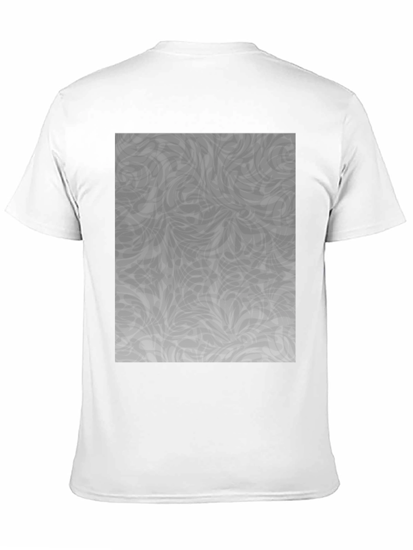 Black Abstract Grey Pattern Black Tee view 11