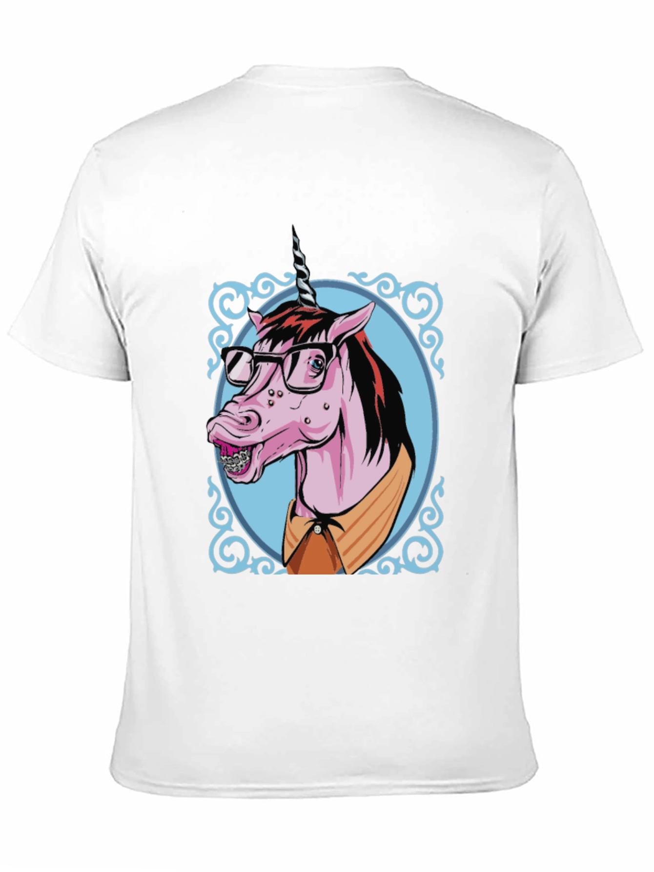 Black Unicorn Geek Graphic T-Shirt view 11