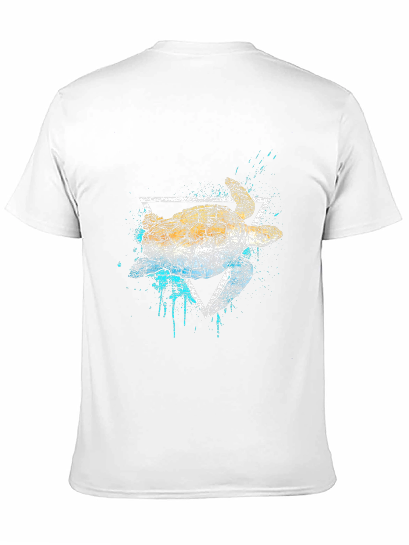 Black Turtle Graphic Print Men's T-Shirt view 11