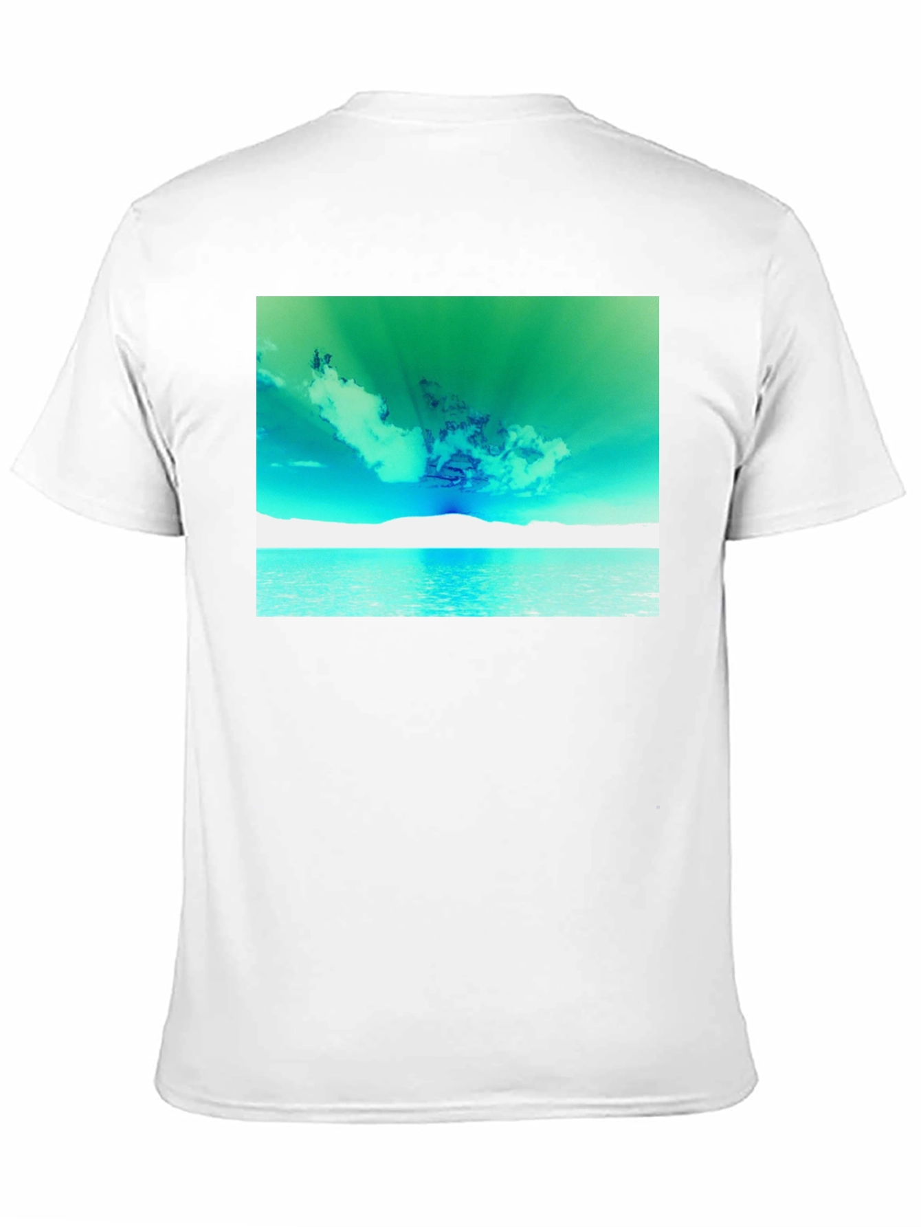 Black Surreal Sky Graphic Tee - Black Cotton Comfort view 11