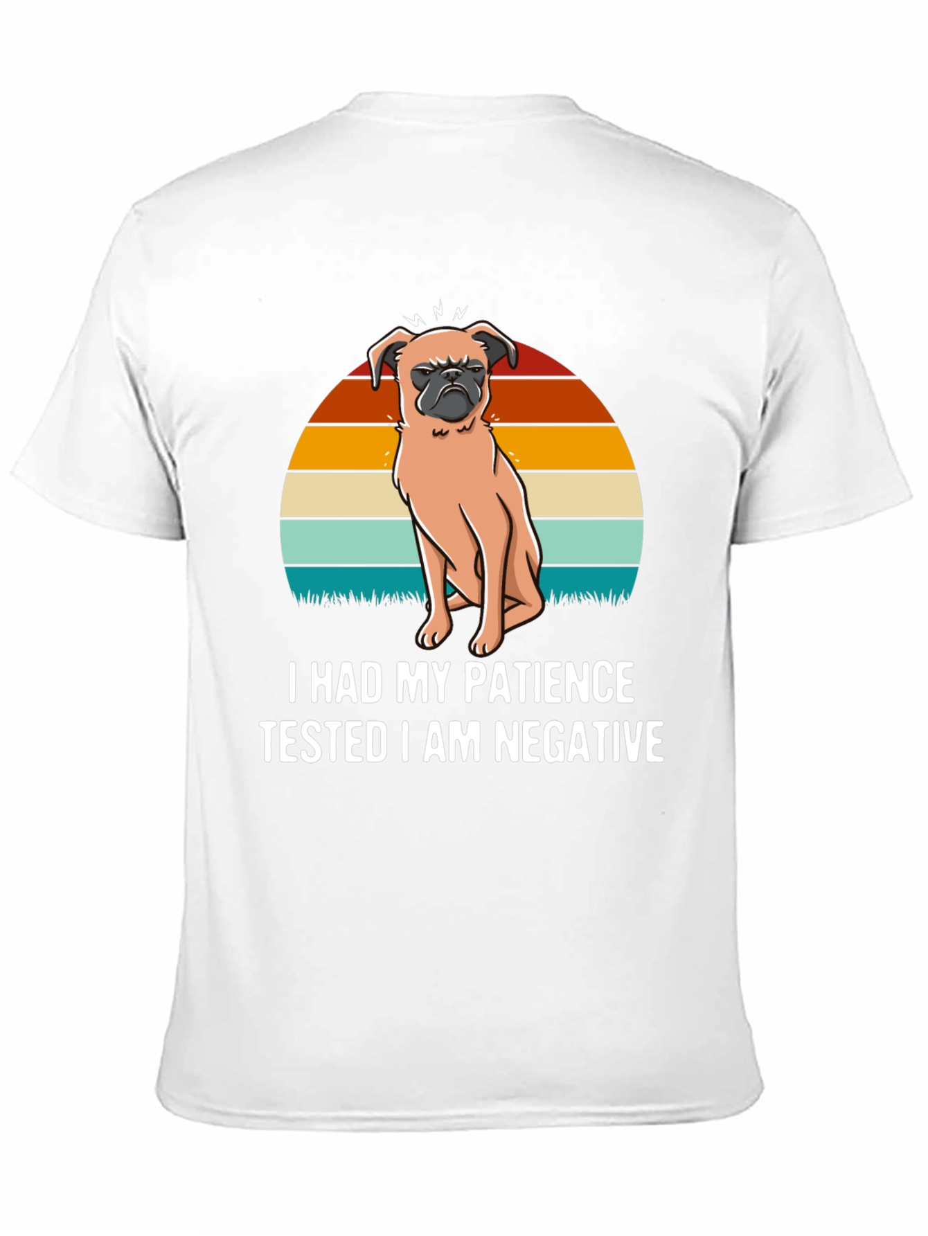 Black Patience Tested Negative Pug Graphic Tee view 11