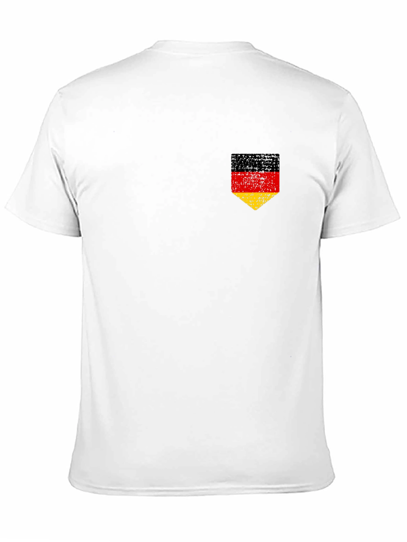 Black German Flag Pocket Tee - Distressed Design view 11