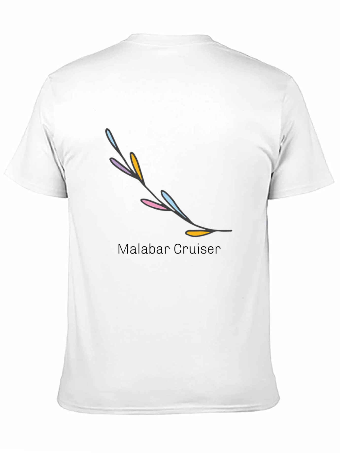 Black Trendy Black Graphic Tee with Artistic Branch Design view 11