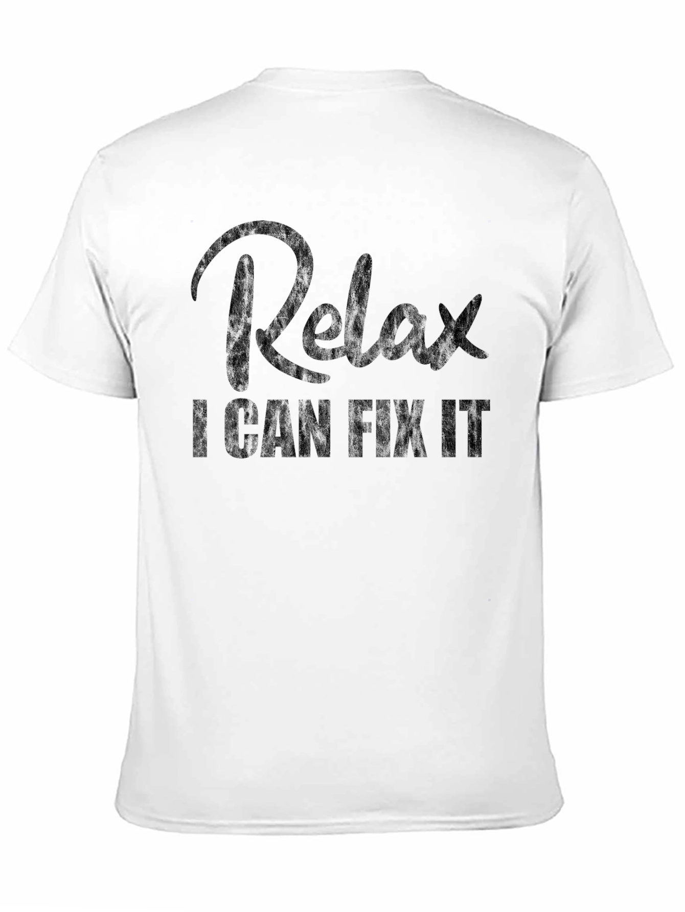 Black Relax I Can Fix It Graphic T-Shirt view 11