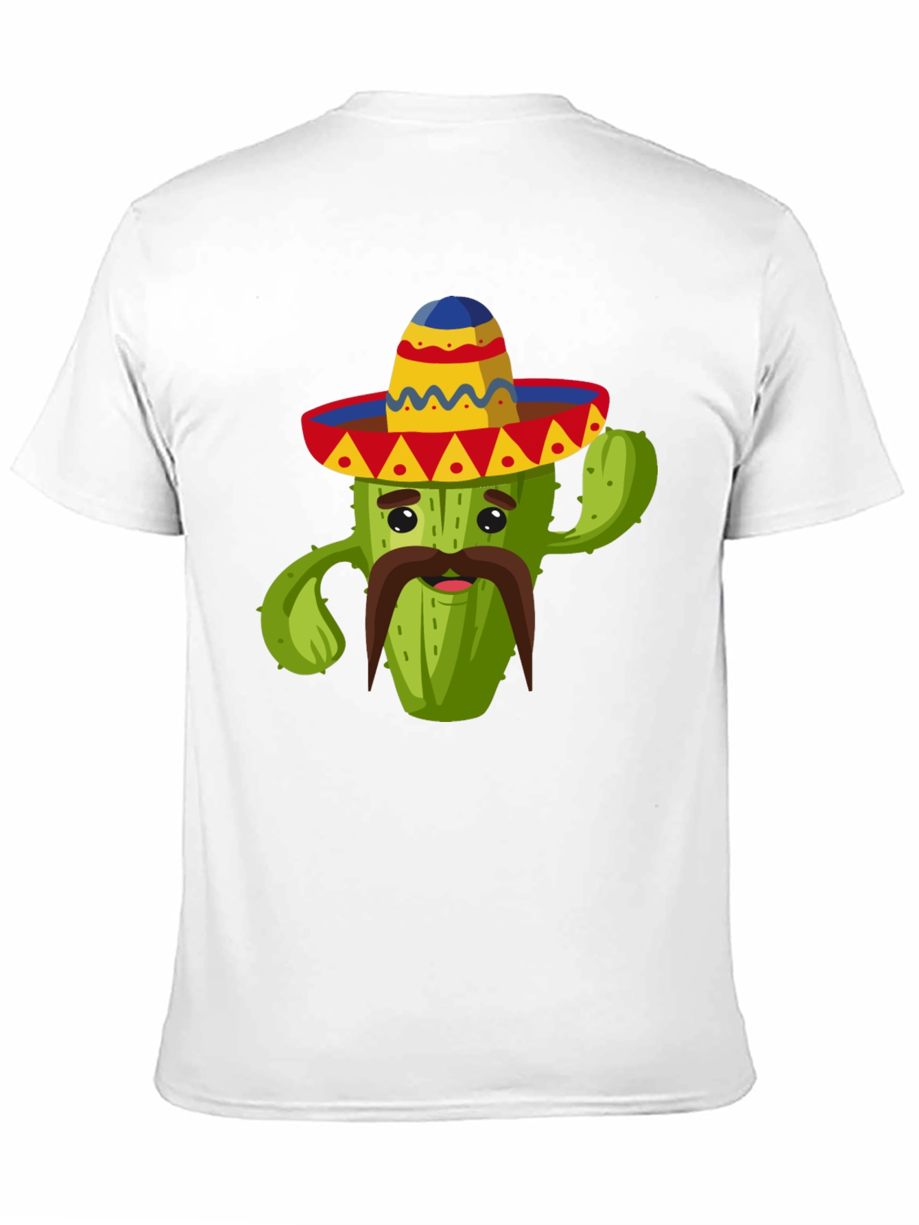 Black Cactus Sombrero Graphic Tee - Fun Cinco de Mayo Shirt view 11