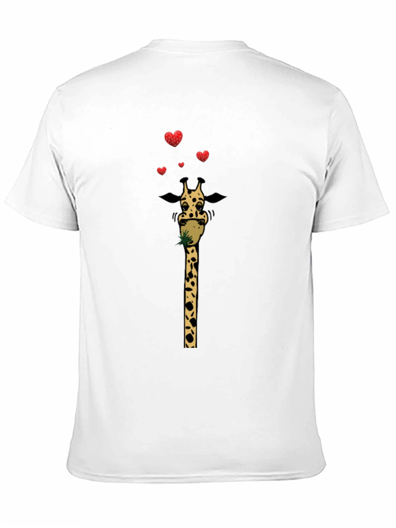 Black Giraffe Love T-Shirt - Quirky Animal Tee view 11