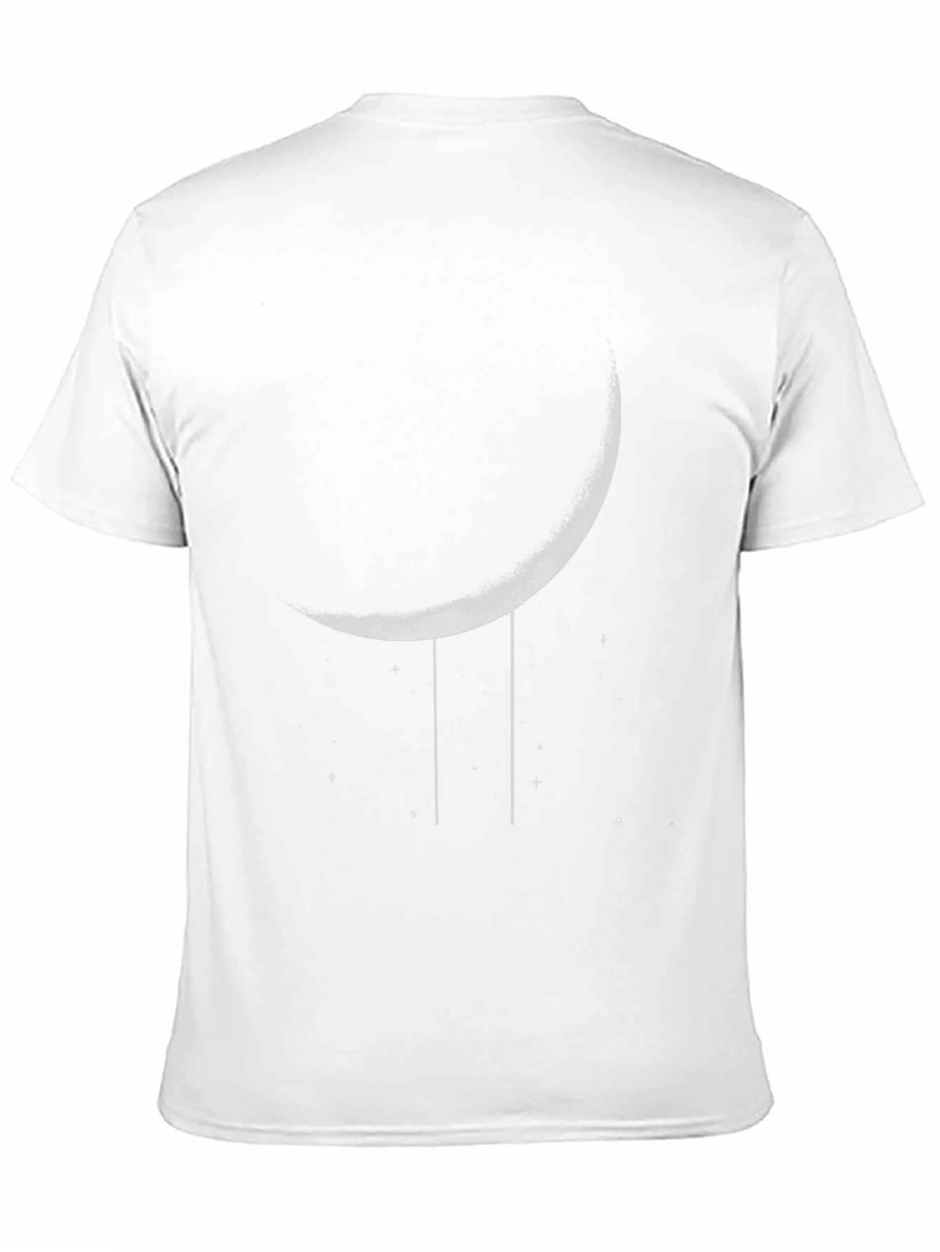 Black Crescent Moon Graphic Tee - Stylish Black Cotton T-Shirt view 11