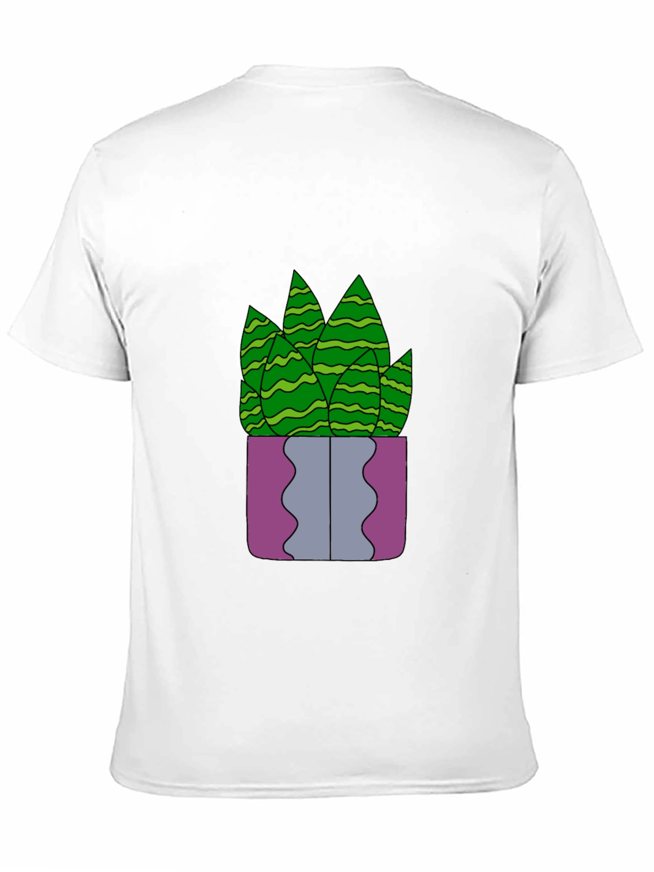 Black Potted Plant Graphic Tee - Unique Design, Soft Fabric view 11