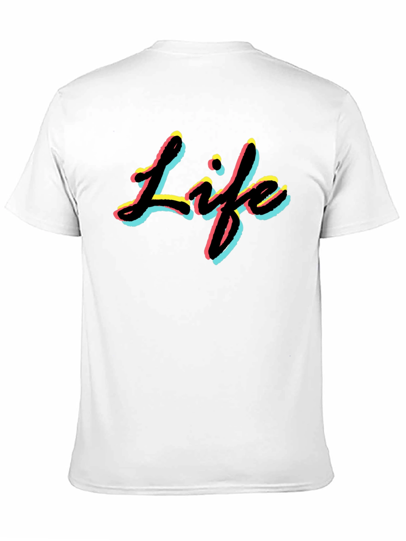 Black Retro Life T-Shirt - Black Graphic Tee view 11