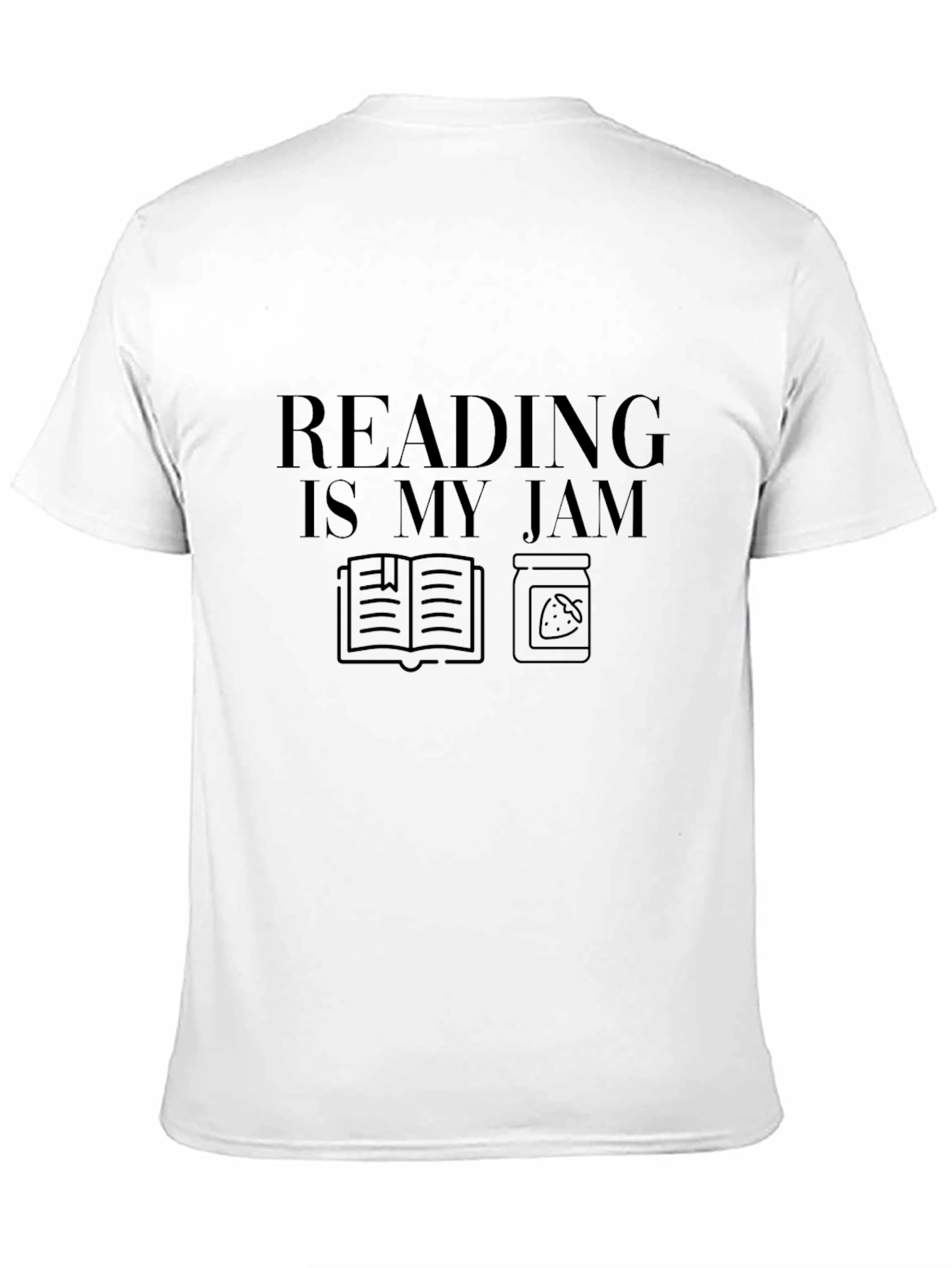 Black Reading Is My Jam Black Graphic T-Shirt view 11