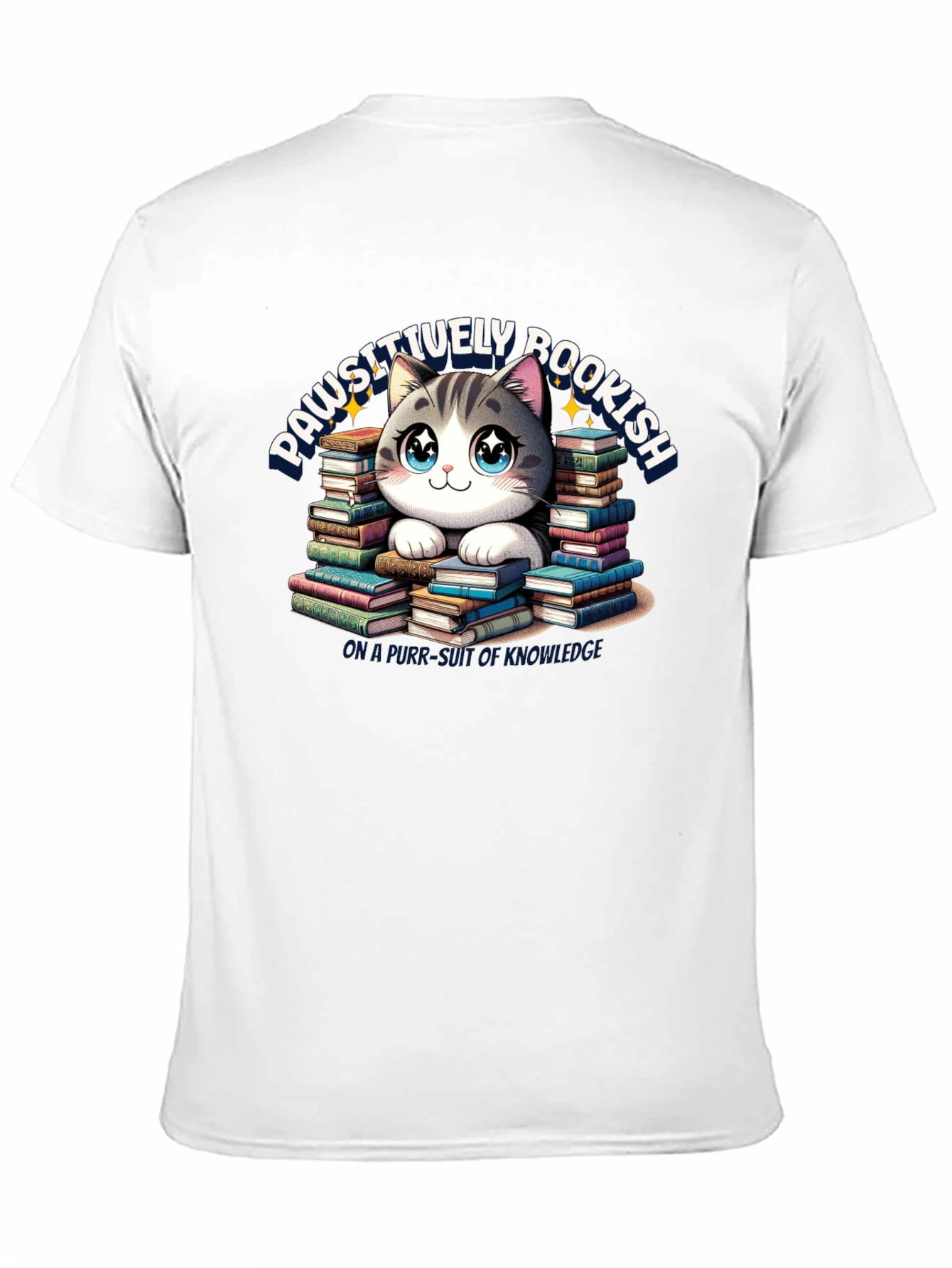 Black Pawsitively Bookish T-Shirt view 11
