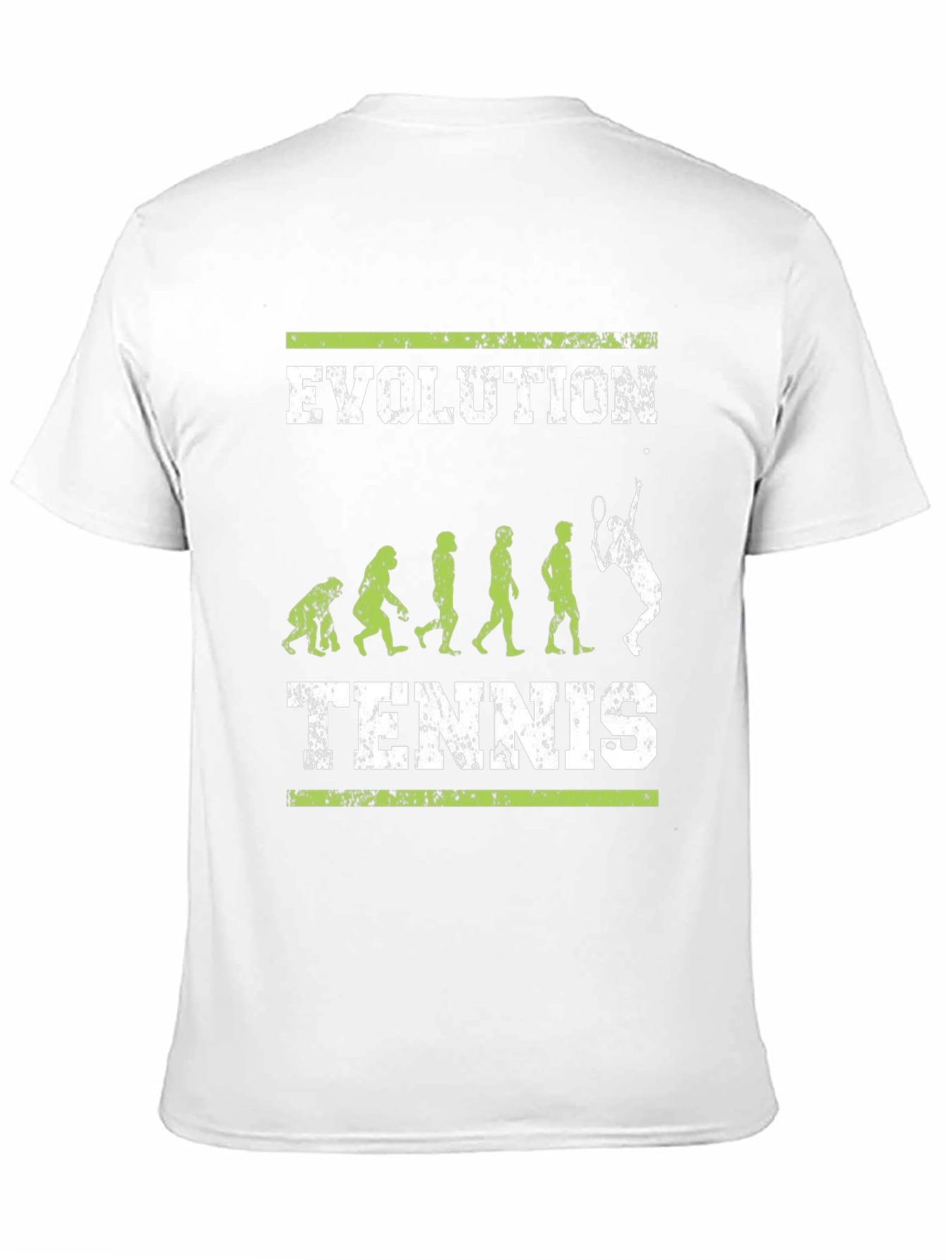 Black Evolution of Tennis Black Graphic T-Shirt view 11