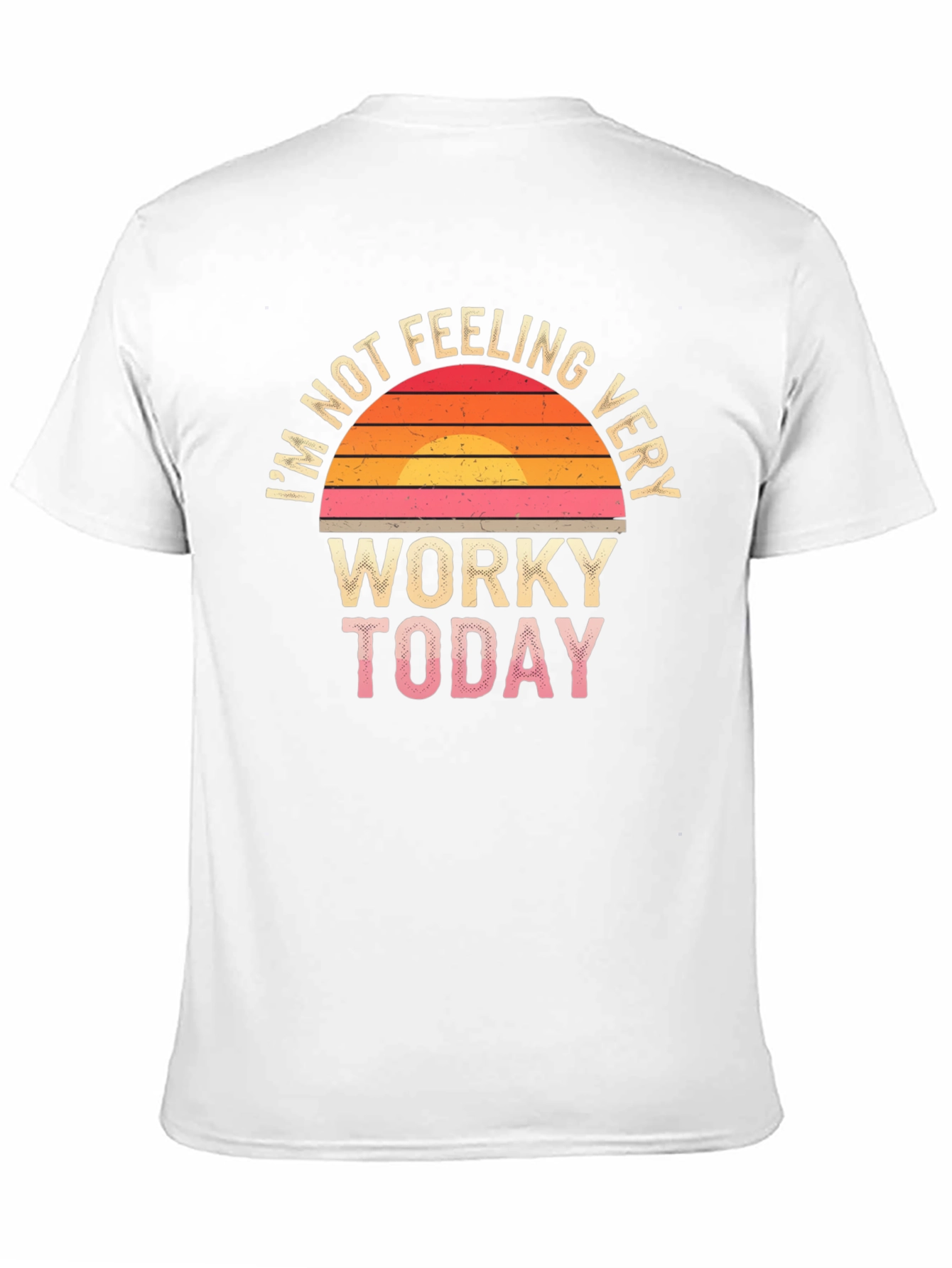 Black Funny "Not Feeling Worky Today" Graphic Tee view 11