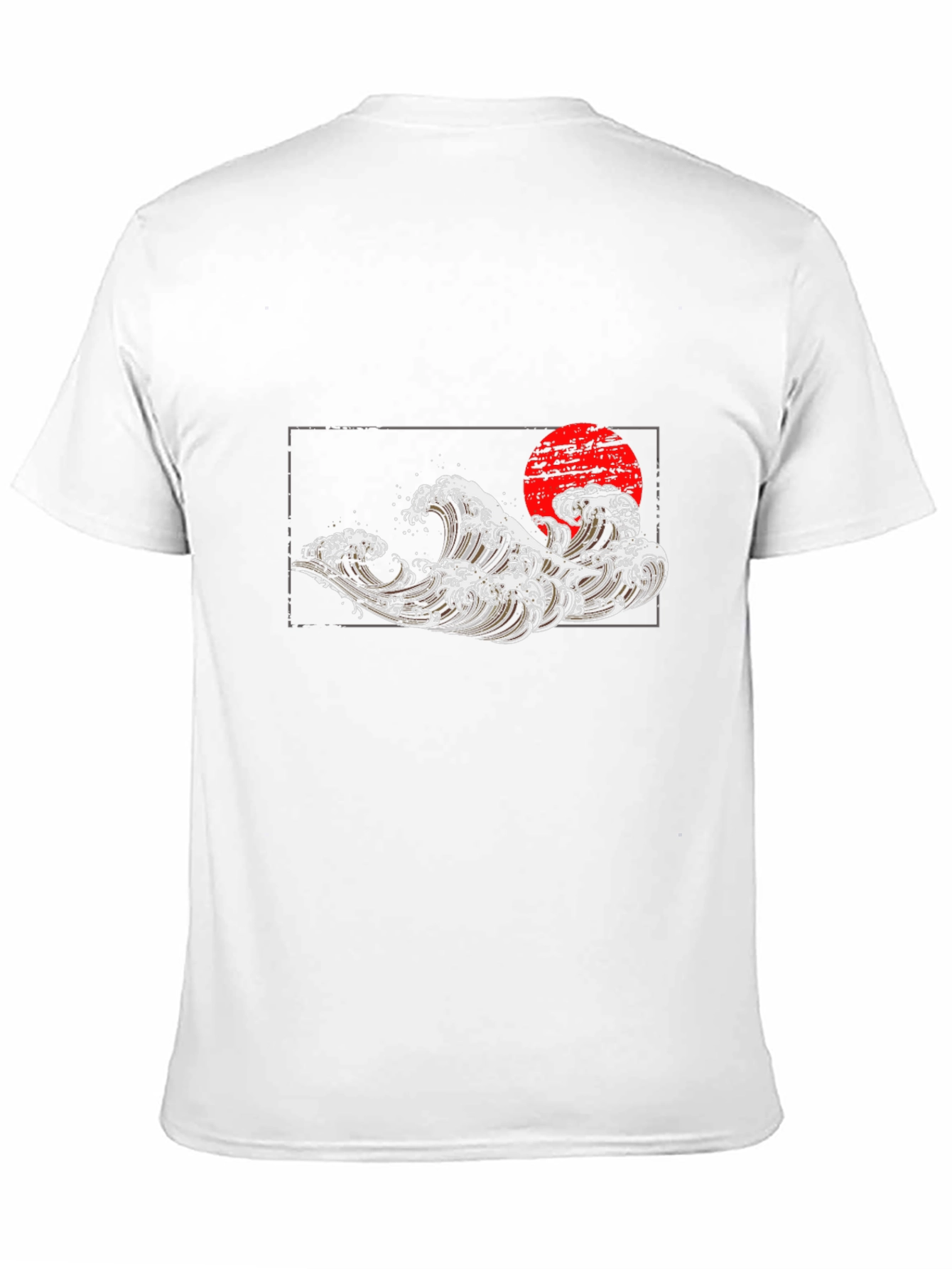 Black Japanese Wave Graphic Tee - Black view 11