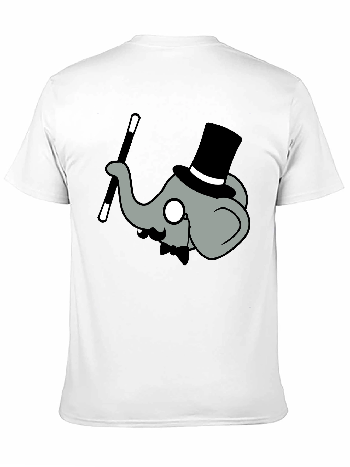 Black Elephant Magician Graphic Tee - Whimsical Cotton Shirt view 11