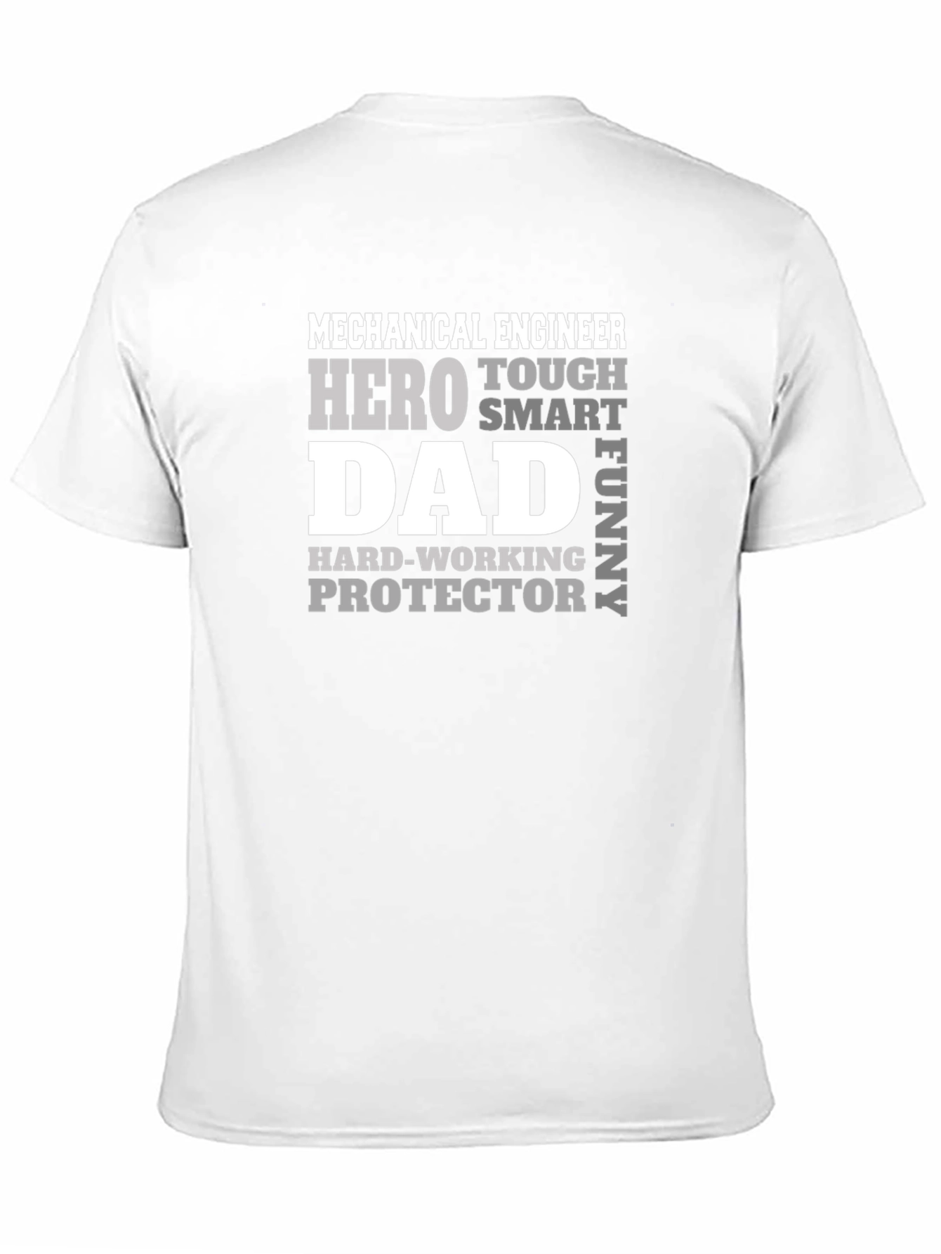 Black Mechanical Engineer Dad T-Shirt view 11