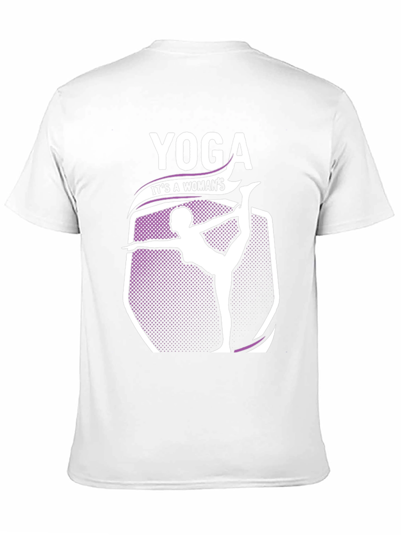 Black Yoga Woman's T-Shirt - Black Cotton Blend view 11