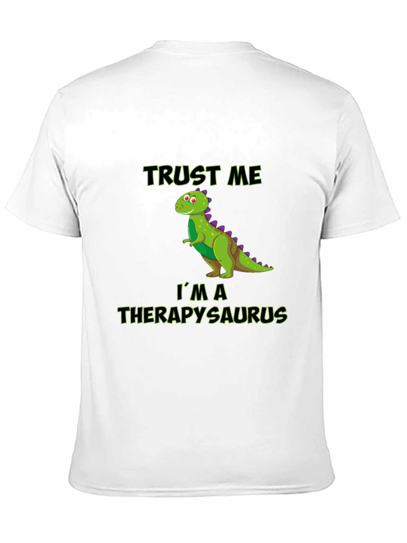 Black Therapysaurus T-Shirt - Funny Dinosaur Therapist Tee view 11