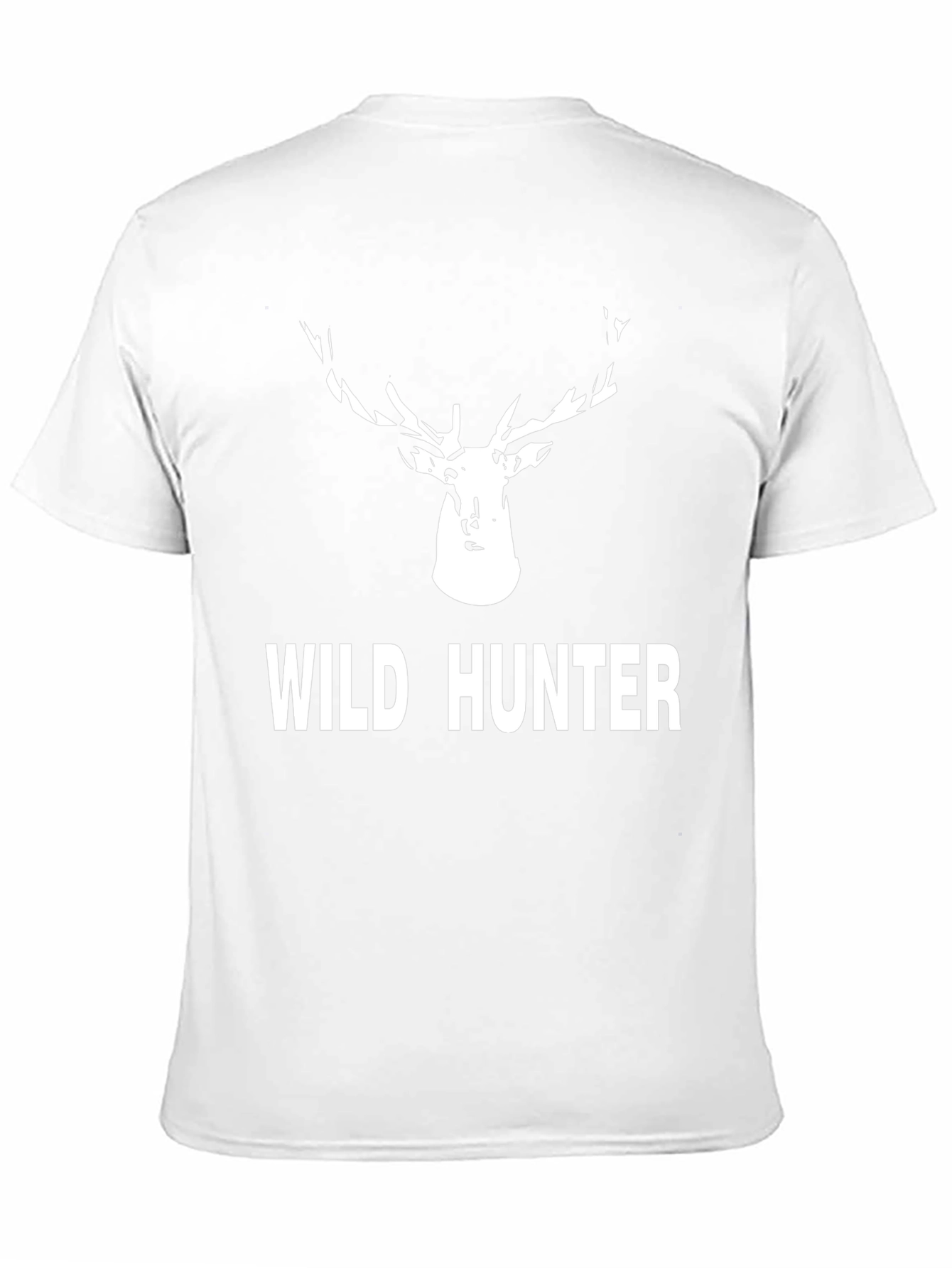 Black Wild Hunter Deer Graphic Tee - Black Cotton Blend view 11