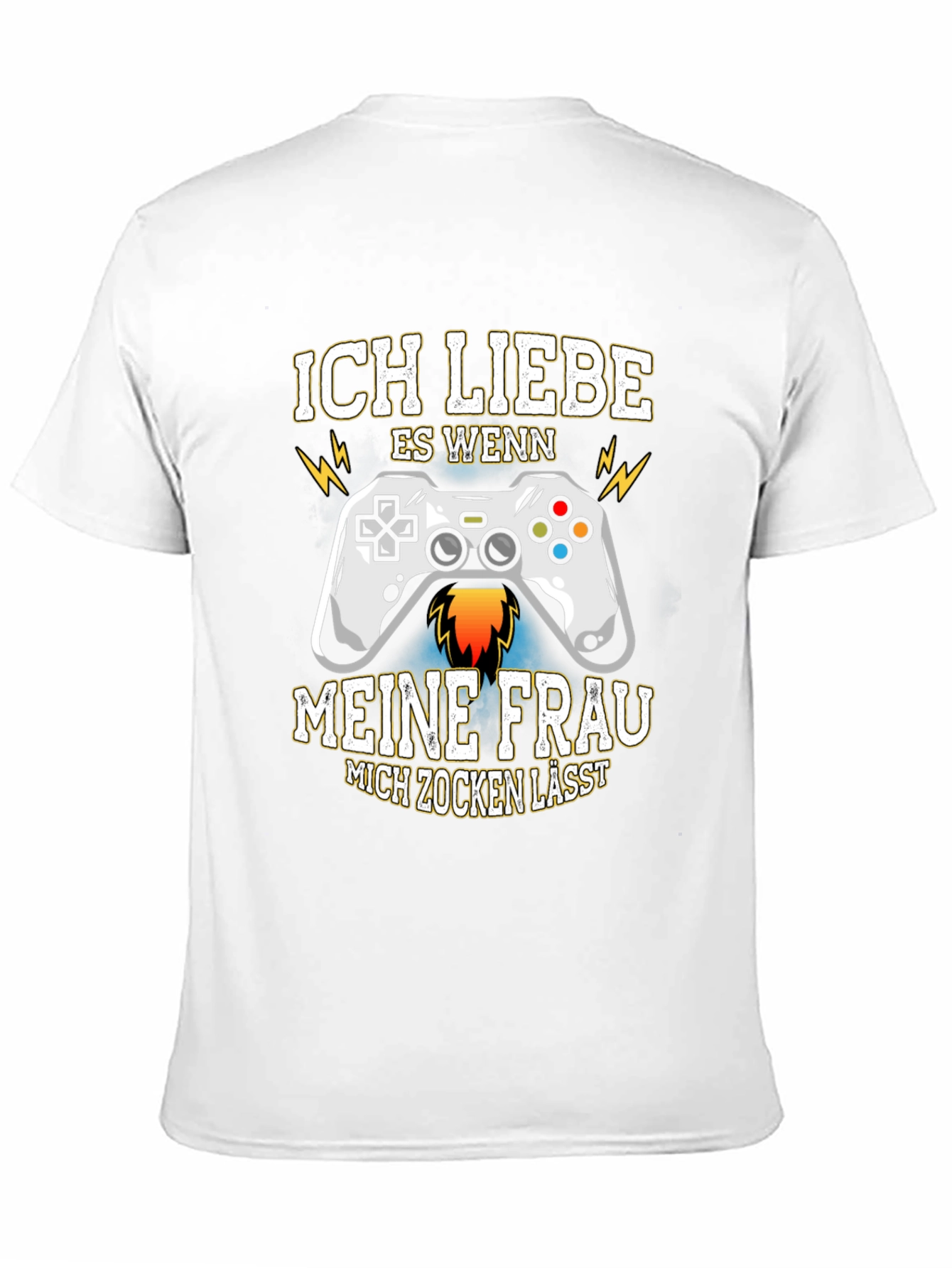 Black Ich Liebe Es Wenn Gaming T-Shirt view 11