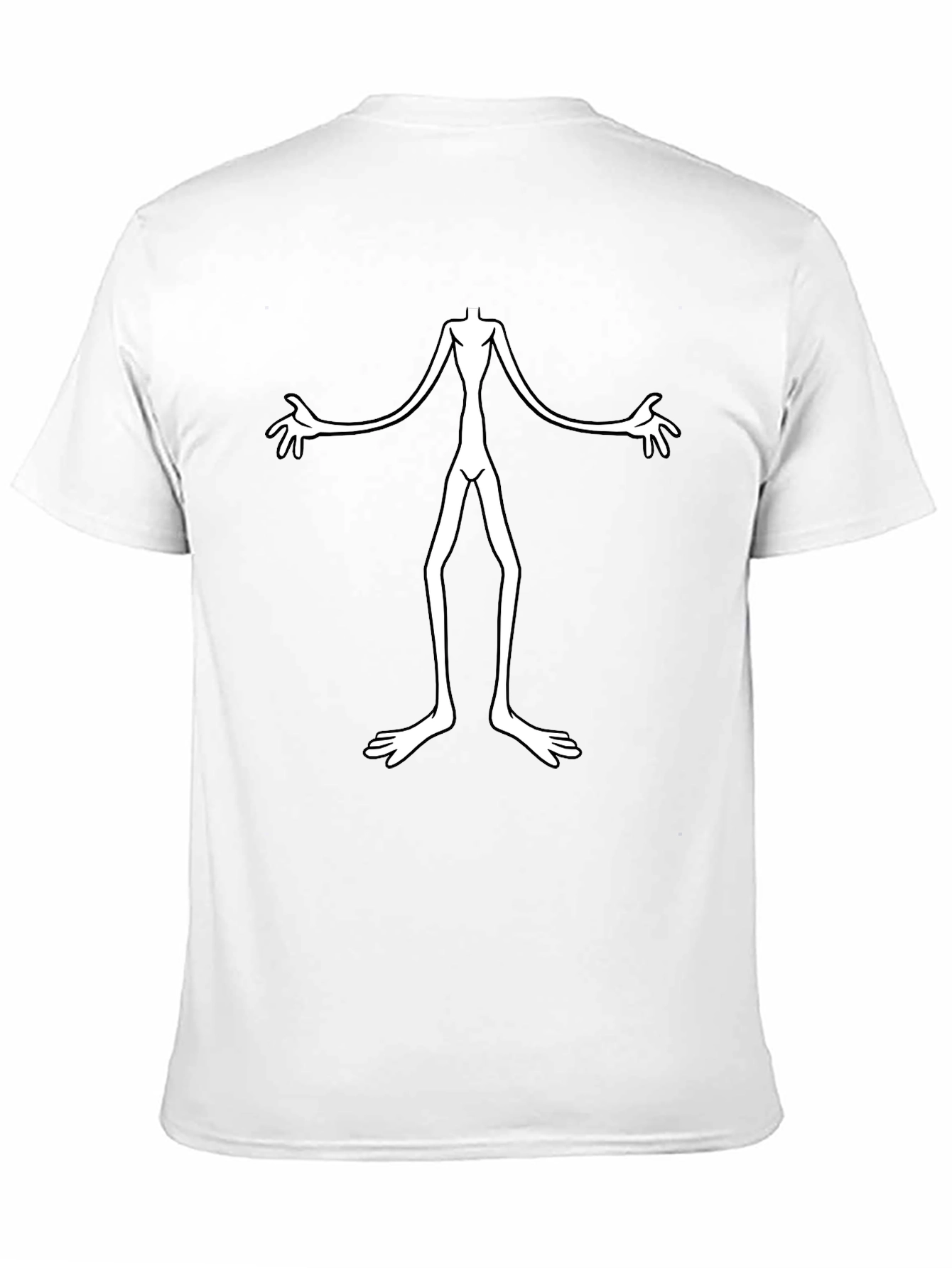 Black Creepy Alien Graphic Black T-Shirt - Unique Design view 11