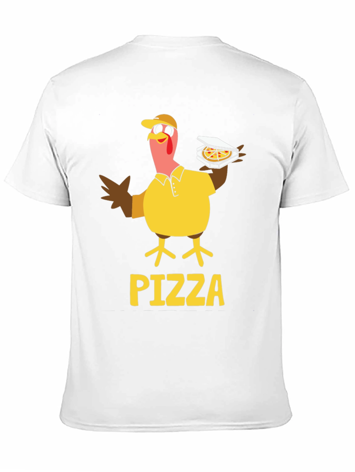 Black Pizza Turkey Graphic T-Shirt view 11