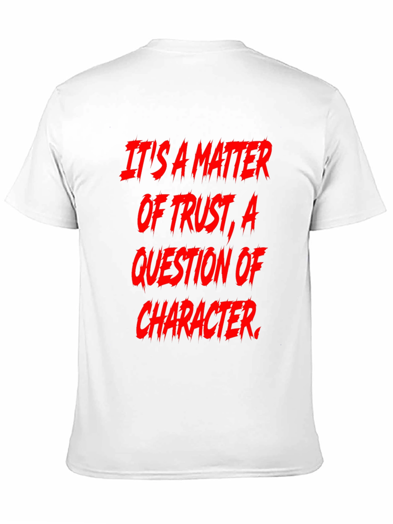 Black Trust & Character Graphic Tee - Bold Statement Shirt view 11