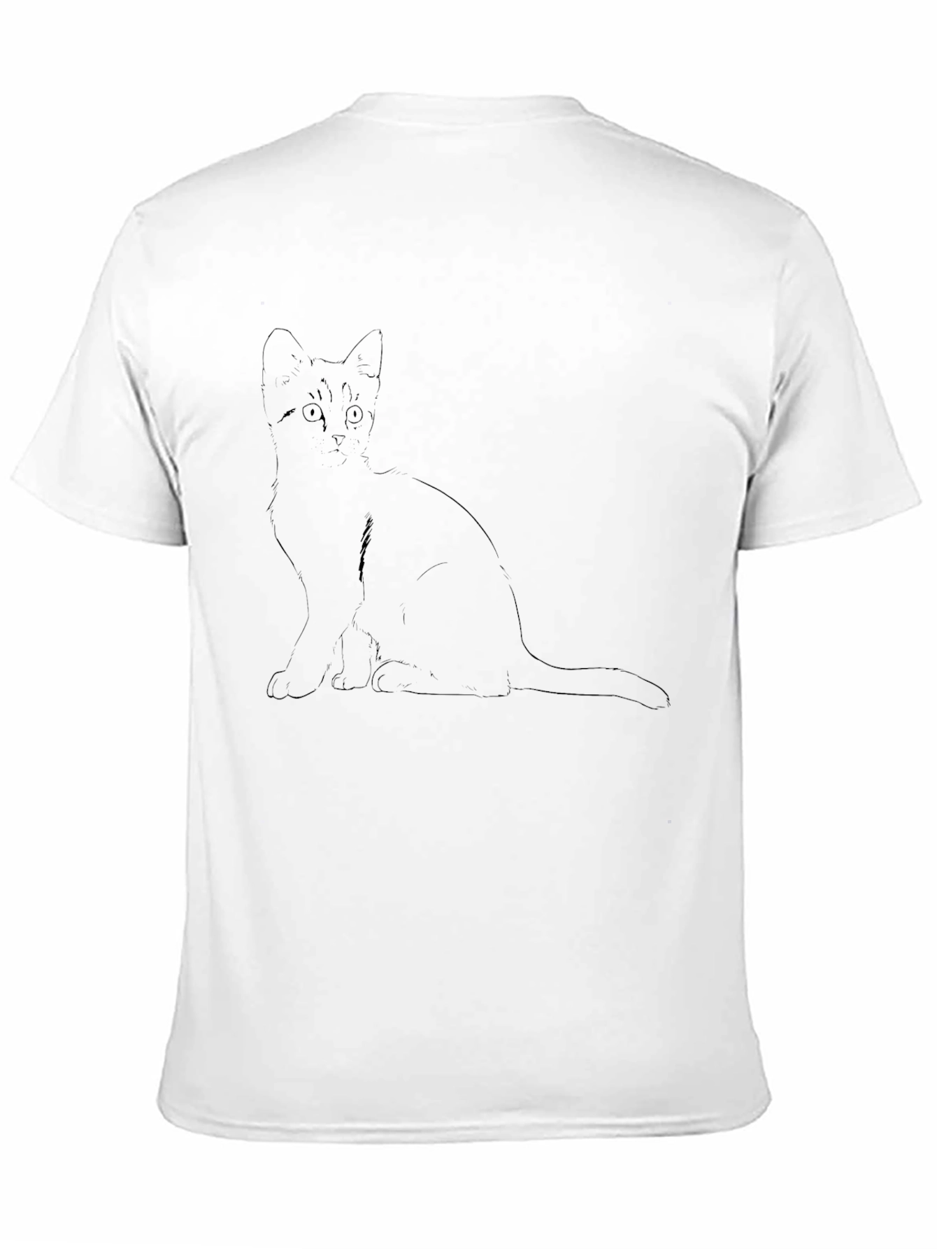 Black Cat Graphic Black T-Shirt view 11