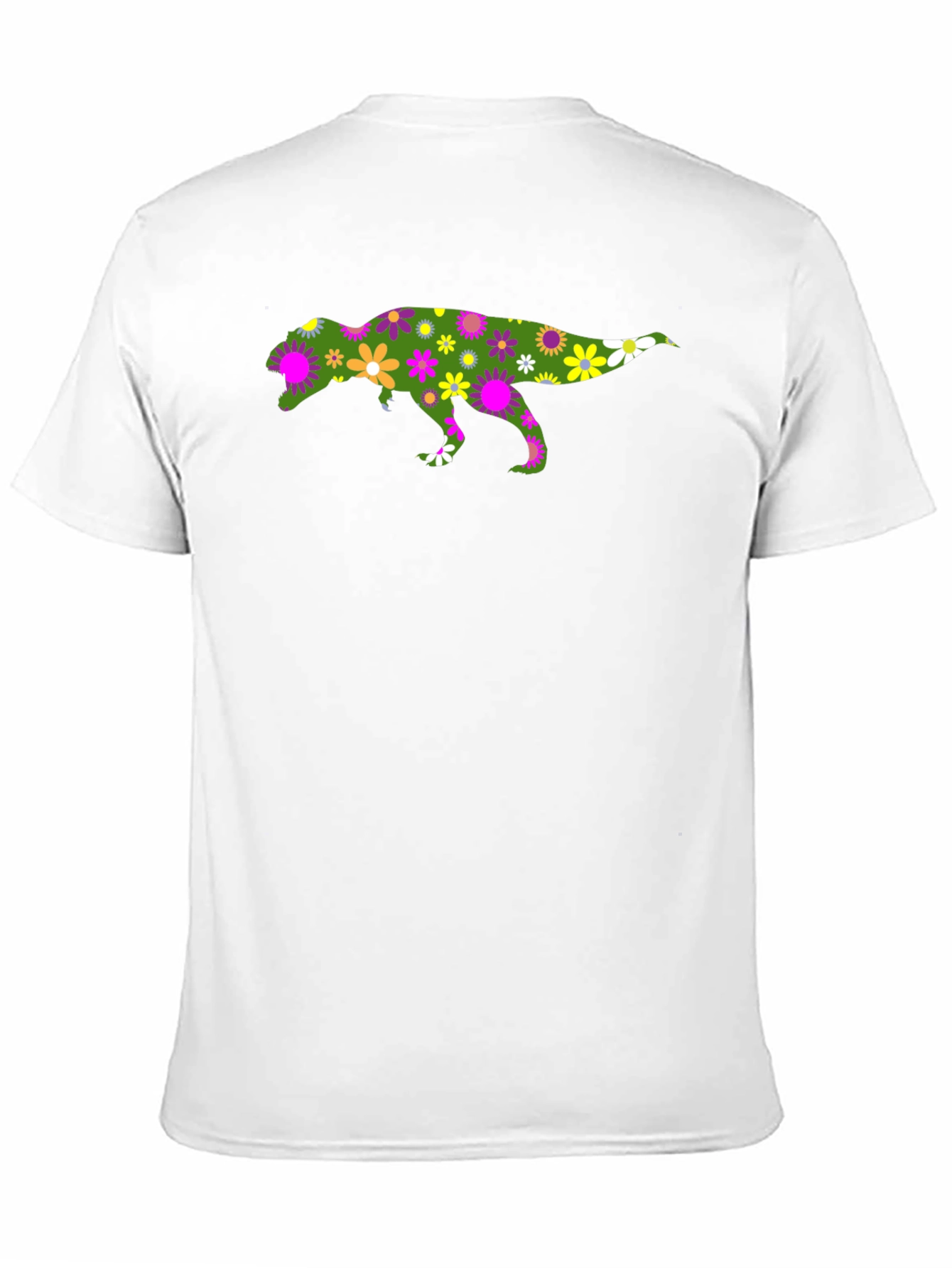 Black Floral Dinosaur Graphic T-Shirt view 11