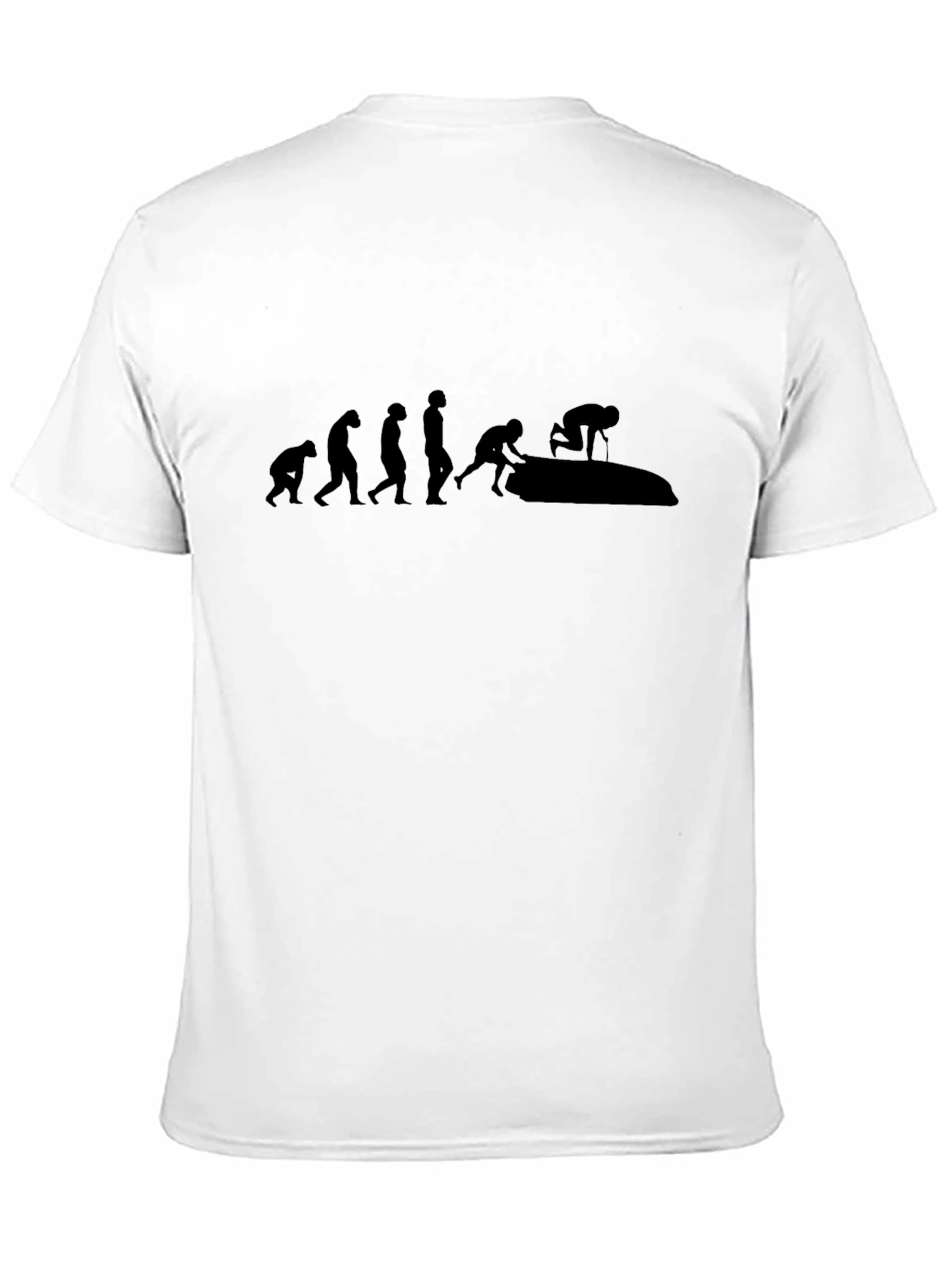 Black Evolution of Jetskiing Black T-Shirt view 11