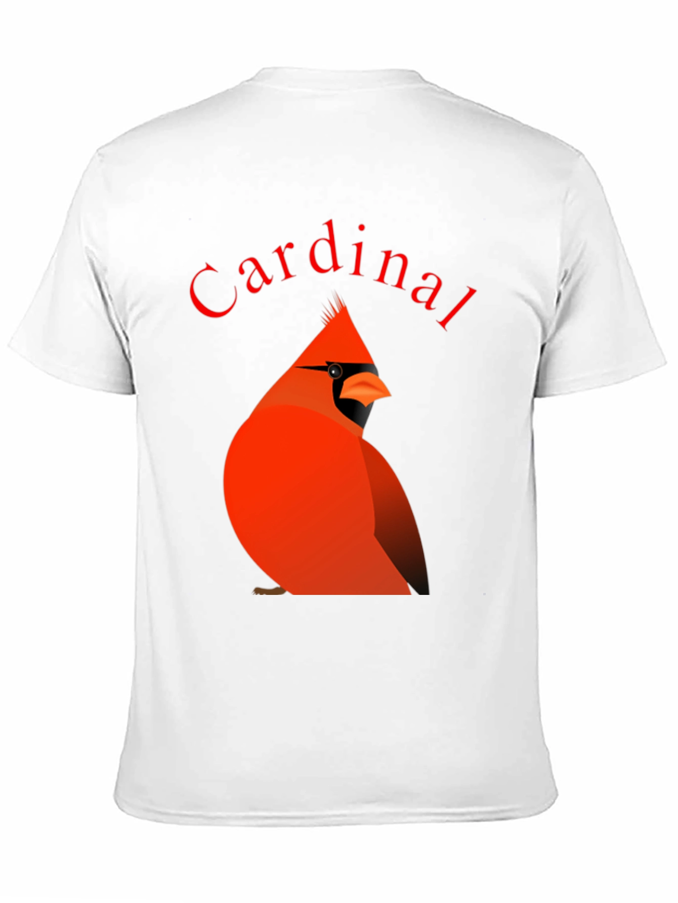 Black Cardinal Bird Graphic Tee - Black Cotton T-Shirt view 11