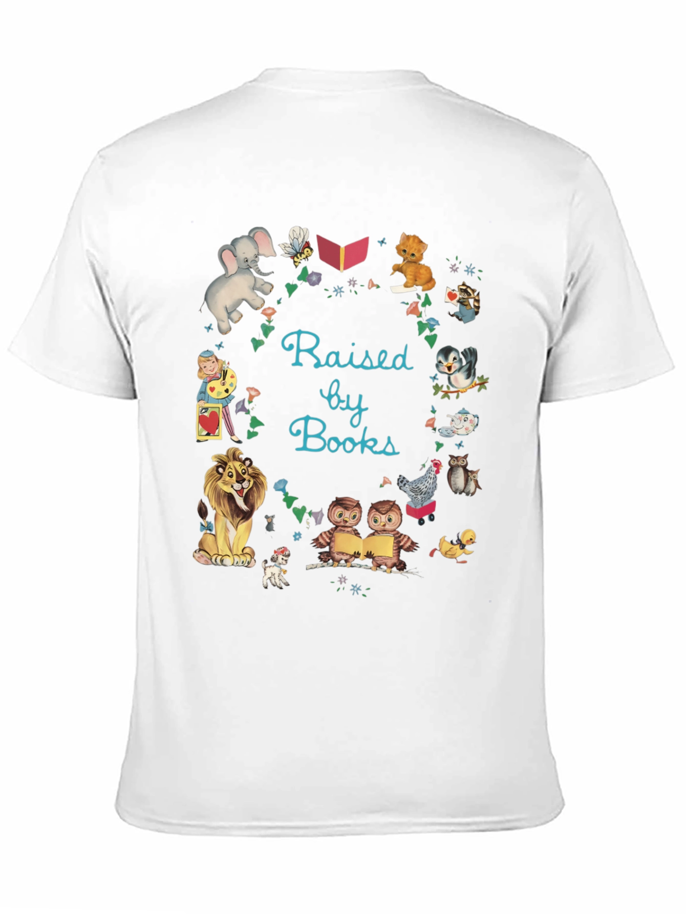 Black Raised By Books Graphic Tee view 11