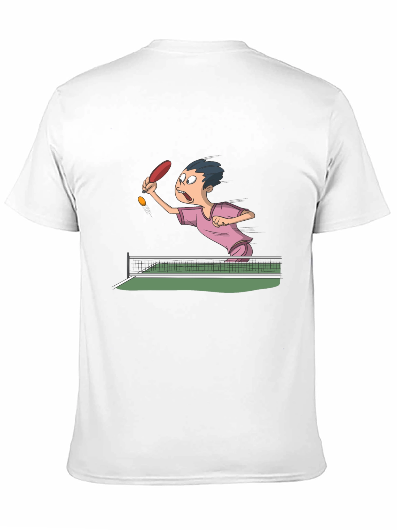 Black Ping Pong Cartoon T-Shirt view 11