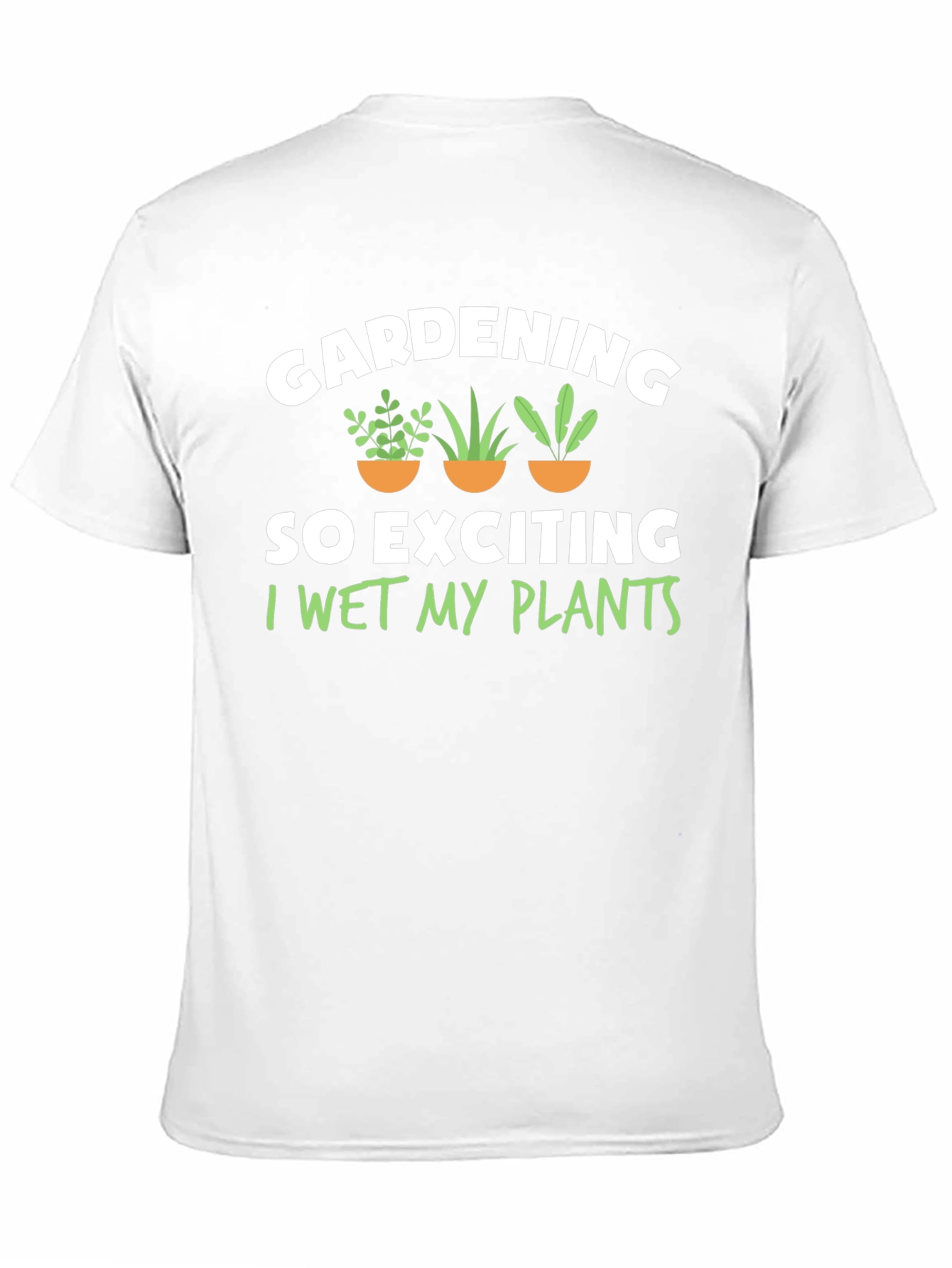 Black Gardening Humor T-Shirt - I Wet My Plants view 11