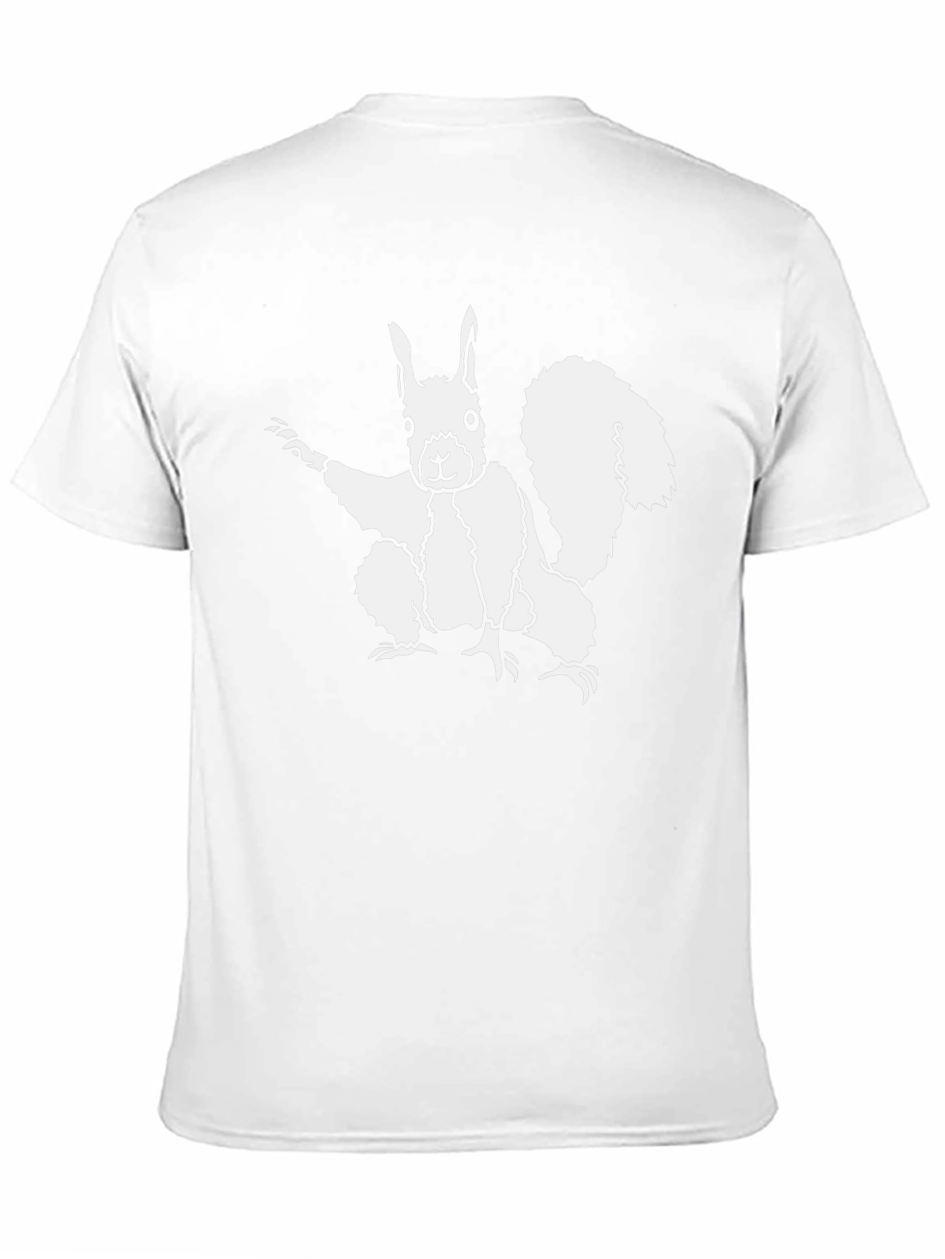Black Squirrel Graphic Tee - Black Cotton T-Shirt view 11
