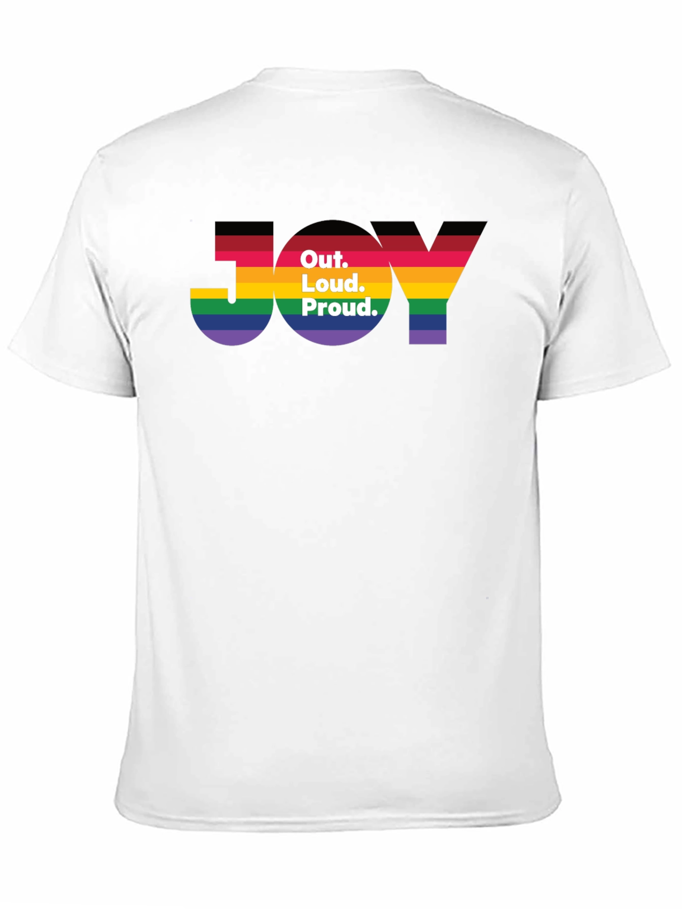 Black Out. Loud. Proud. JOY T-Shirt - Pride Rainbow Tee view 11
