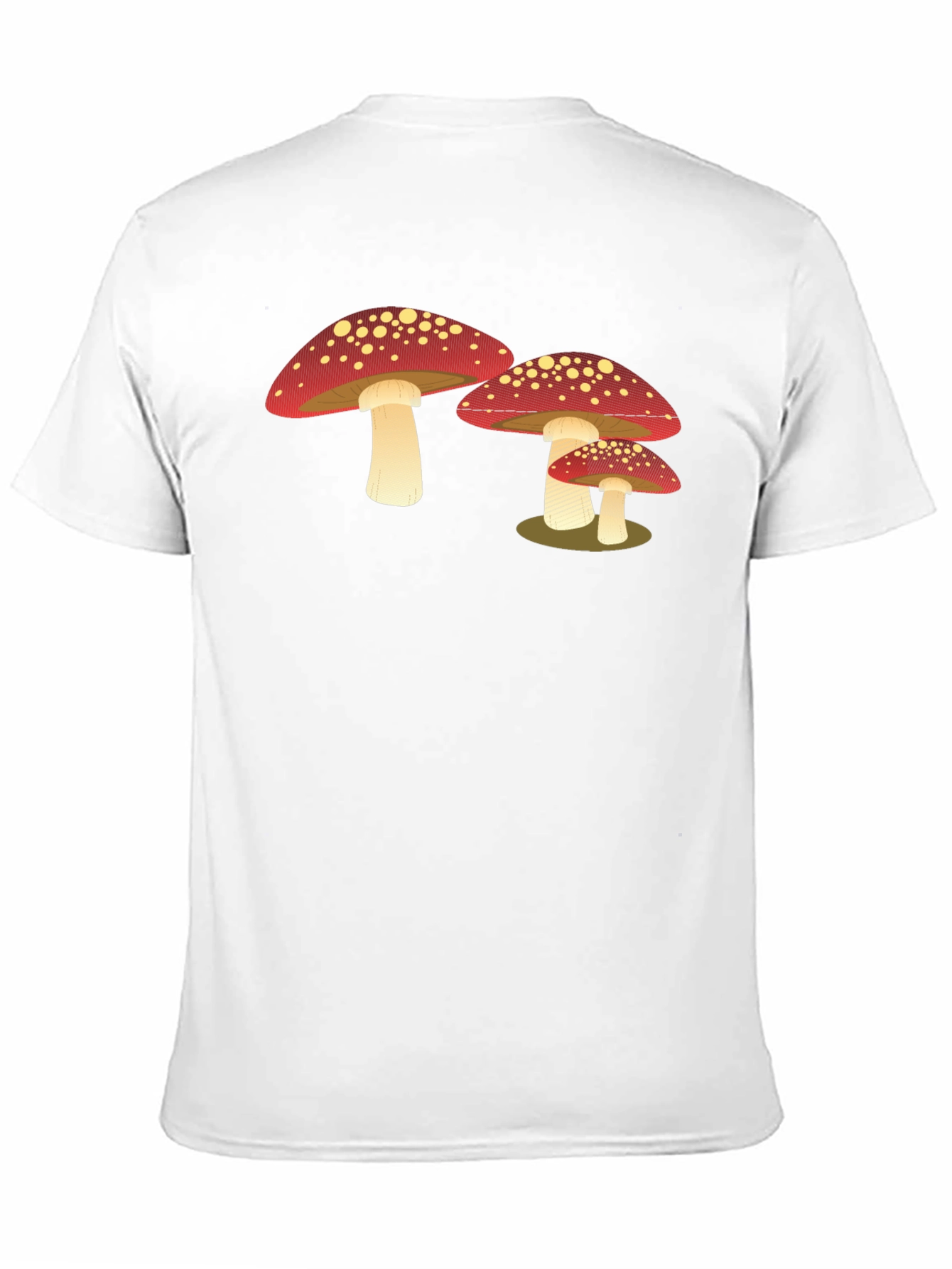 Black Mushroom Graphic T-Shirt - Cool Casual Tee view 11