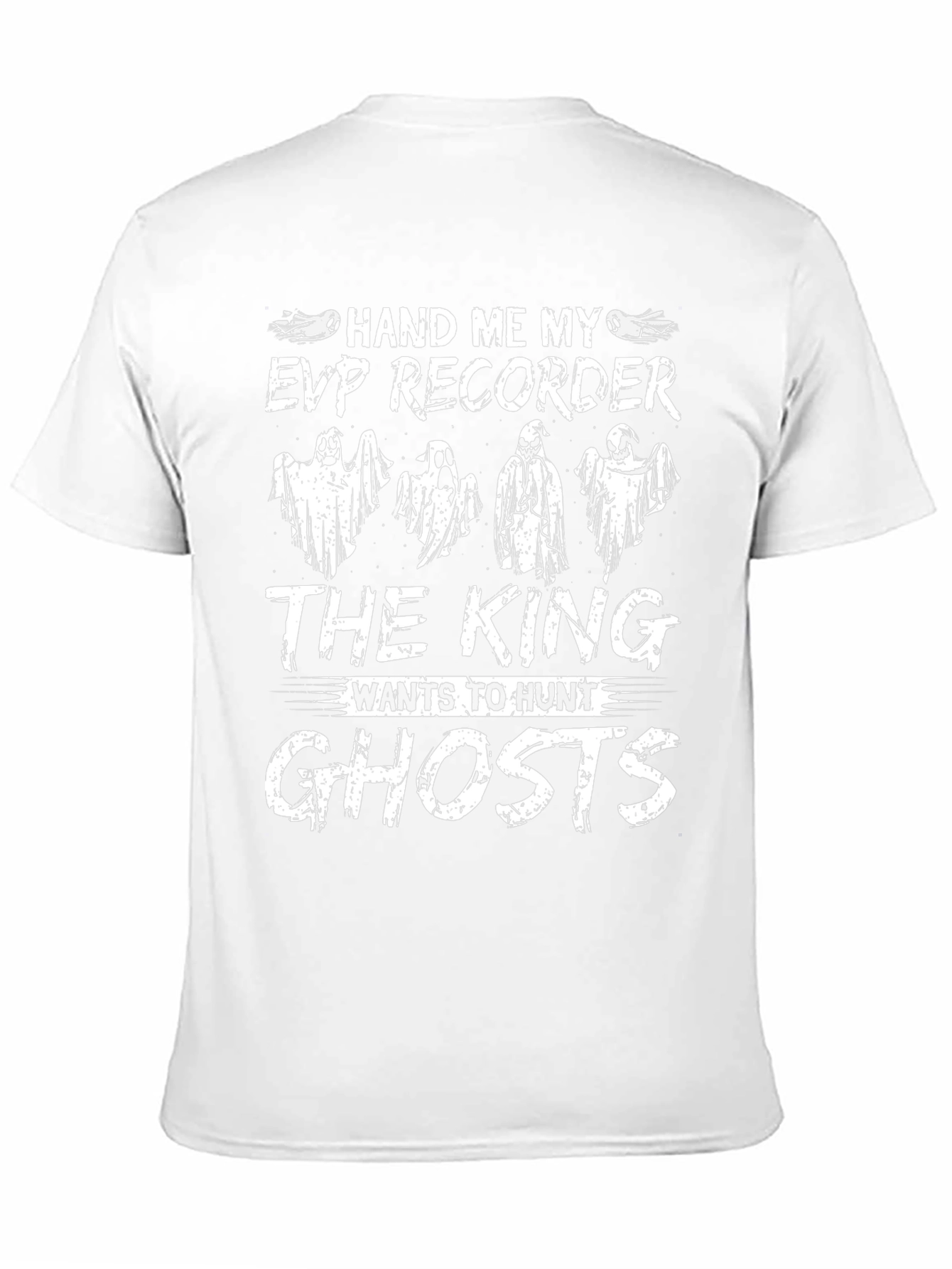 Black EVP Recorder Ghost Hunting T-Shirt view 11