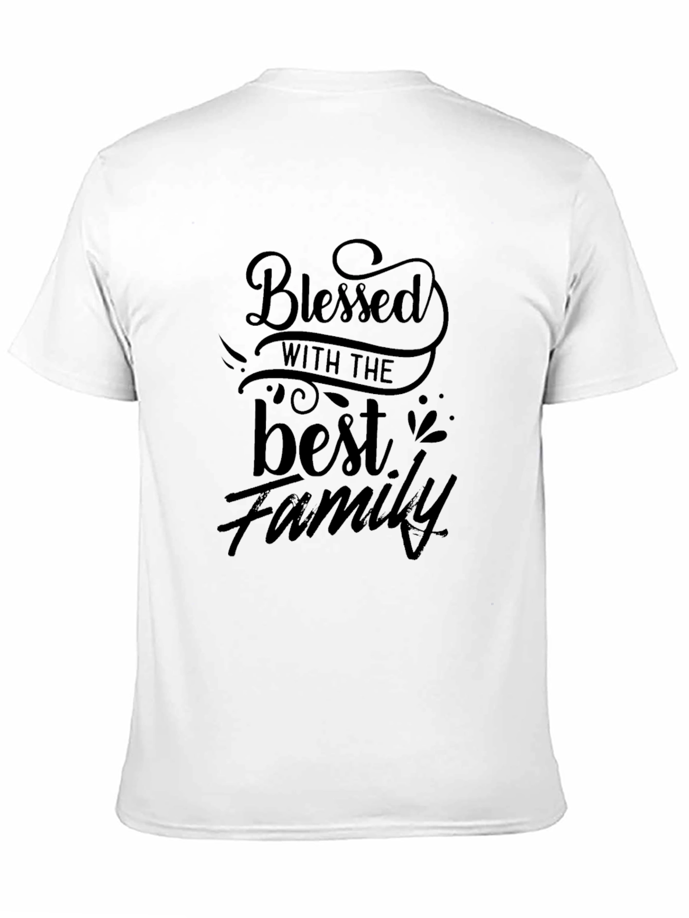 Black Blessed Family Graphic T-Shirt view 11