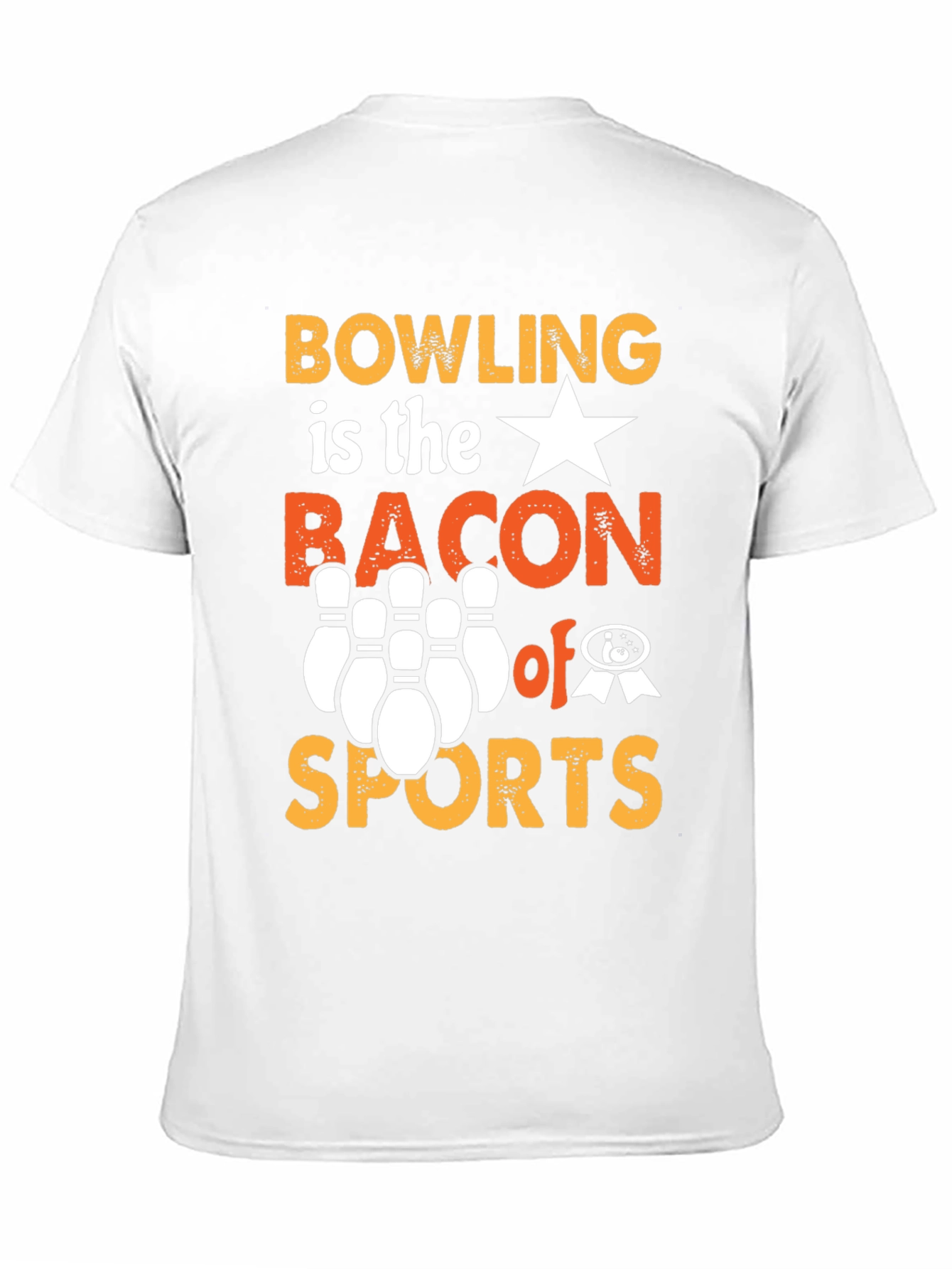 Black Bowling is the Bacon of Sports Graphic T-Shirt view 11