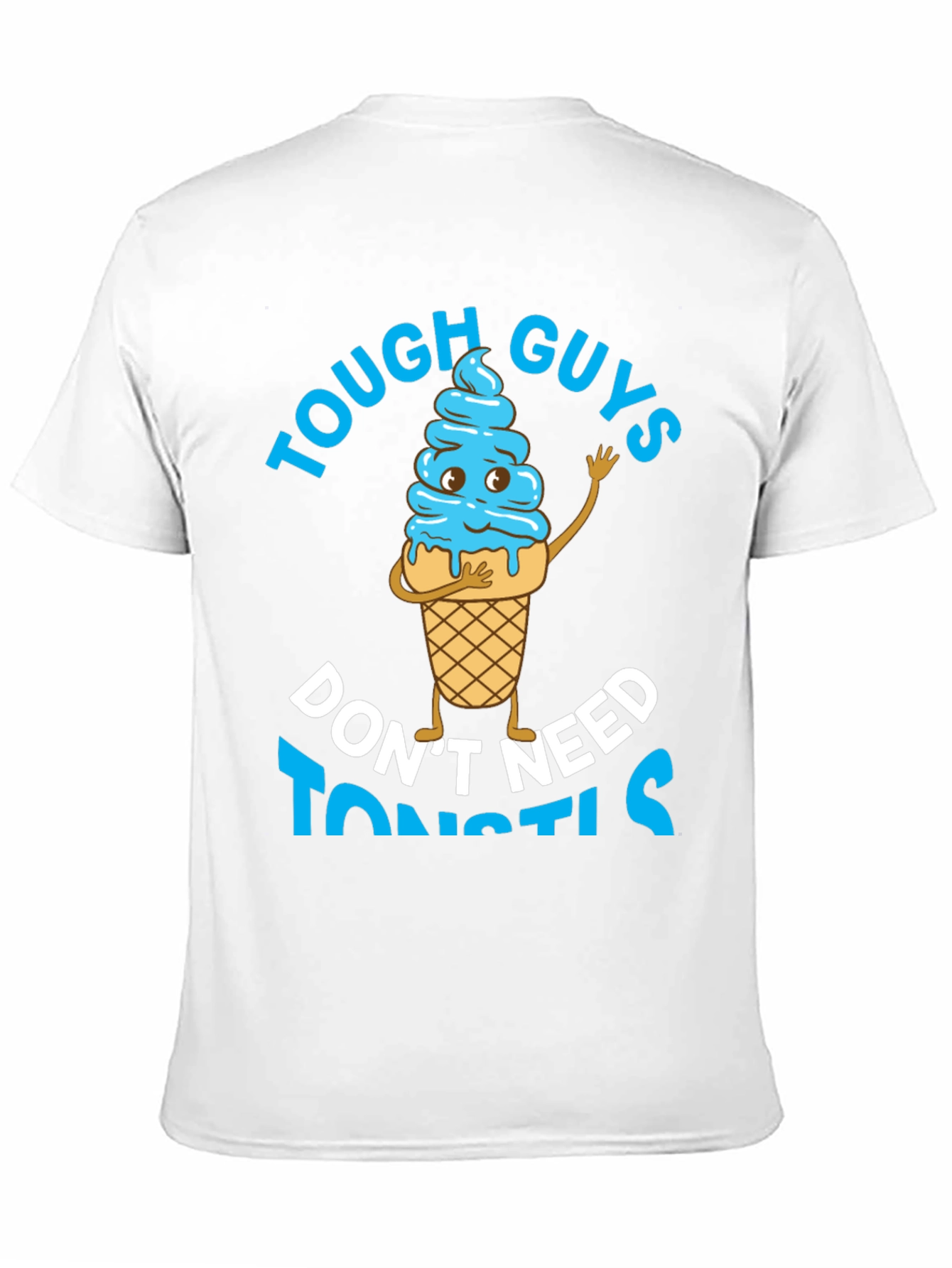 Black Tough Guys Don't Need Toonstils T-Shirt view 11