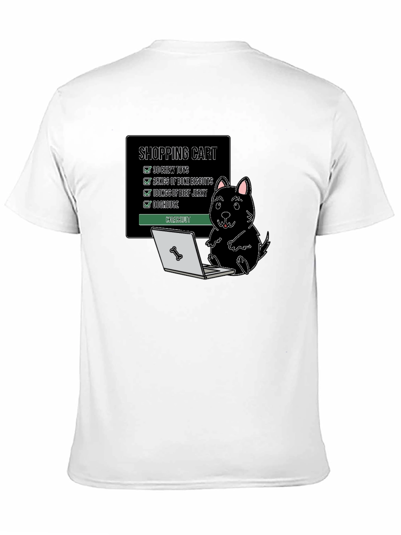 Dog Shopping Cart T-Shirt Funny Canine Gift - 11