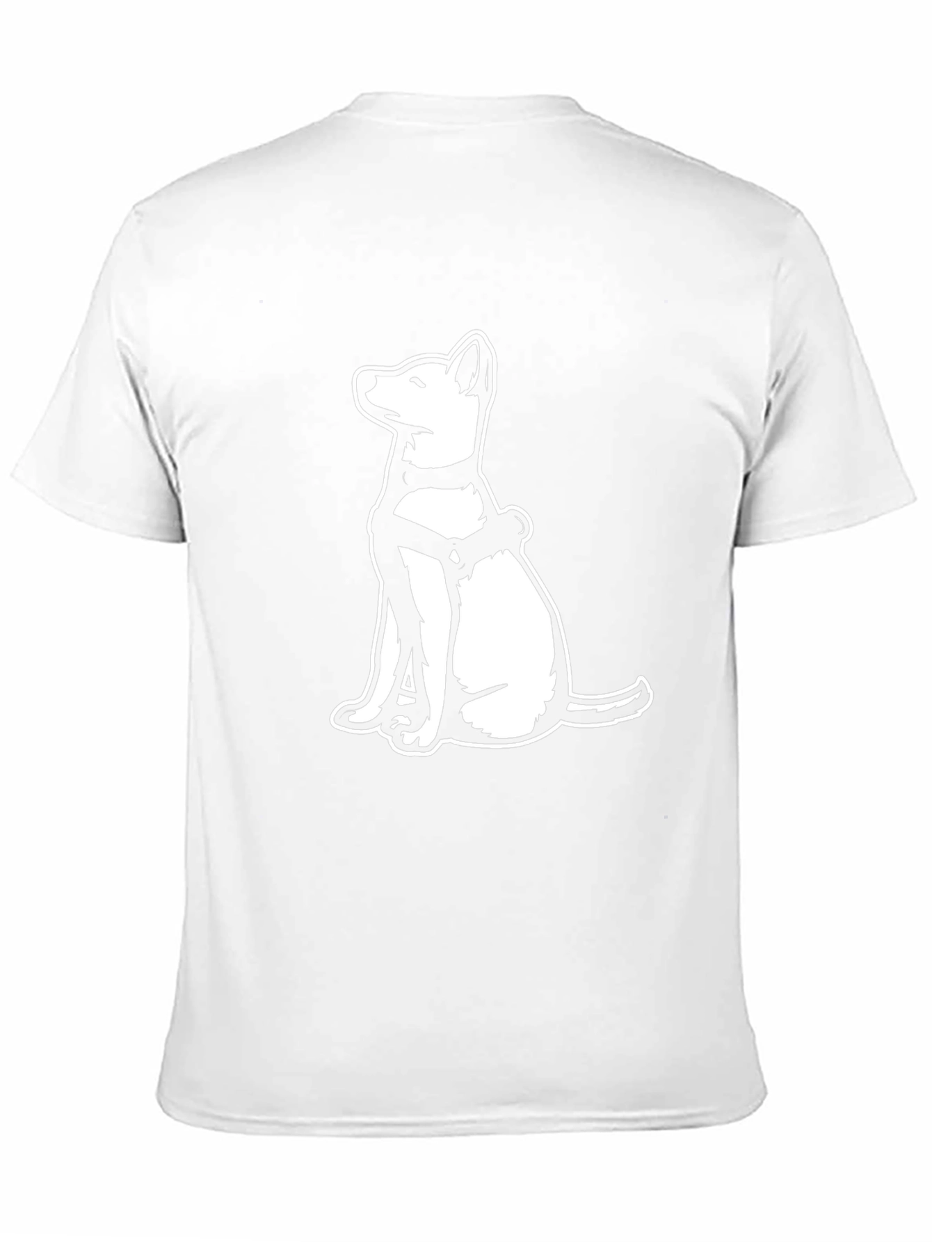 Black Dog Graphic T-Shirt - Black Crew Neck Tee view 11